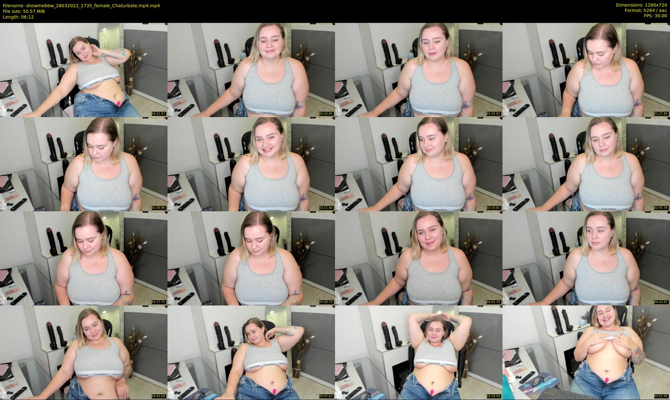 showmebbw — 7 minute Chaturbate female cam show recording, 720p, Mar 28, 2022