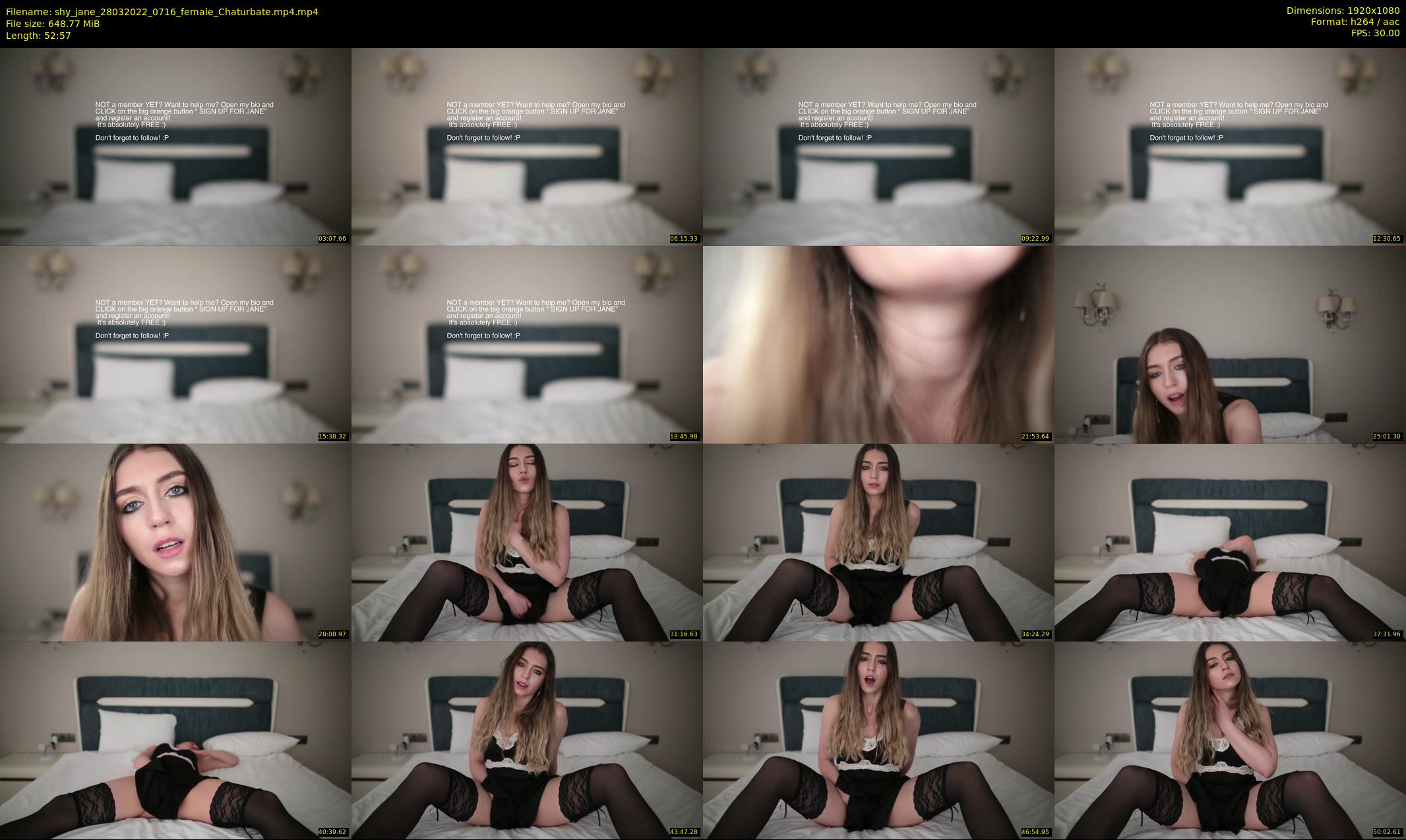 shy_jane — 53 minute Chaturbate female cam show recording, 1080p, Mar 28, 2022