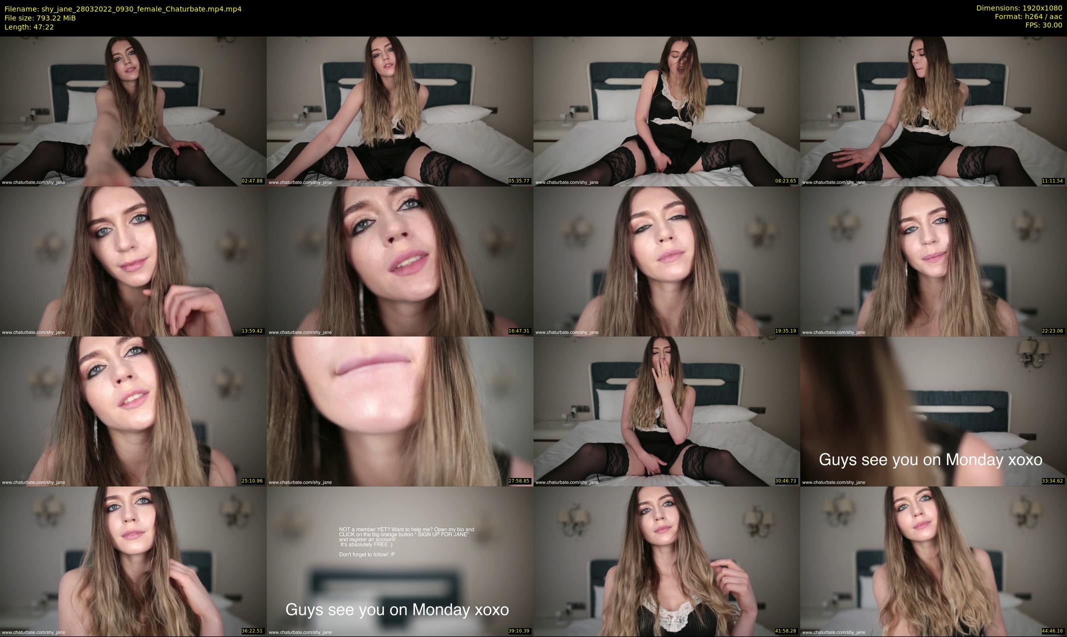 shy_jane — 48 minute Chaturbate female cam show recording, 1080p, Mar 28, 2022