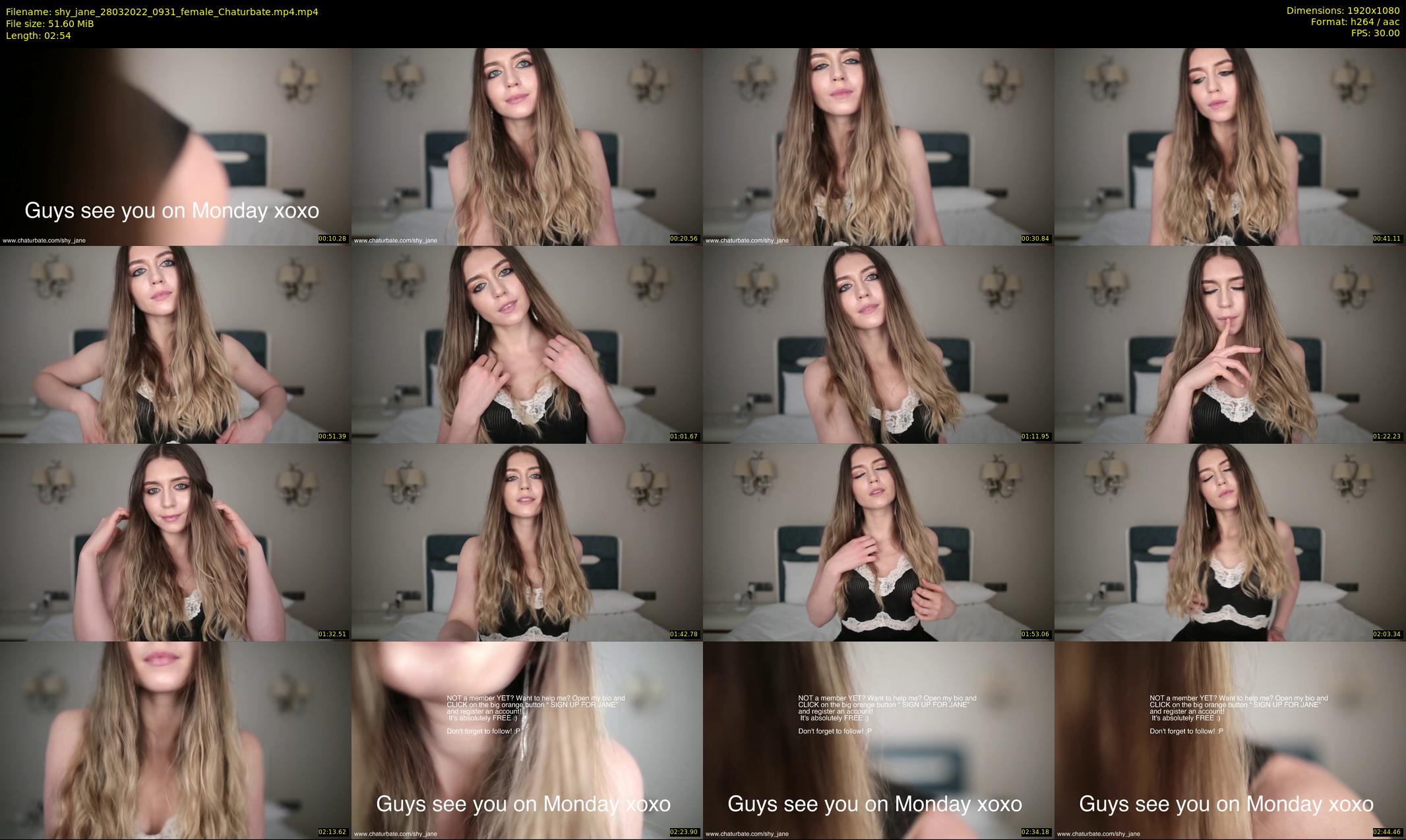 shy_jane — 3 minute Chaturbate female cam show recording, 1080p, Mar 28, 2022