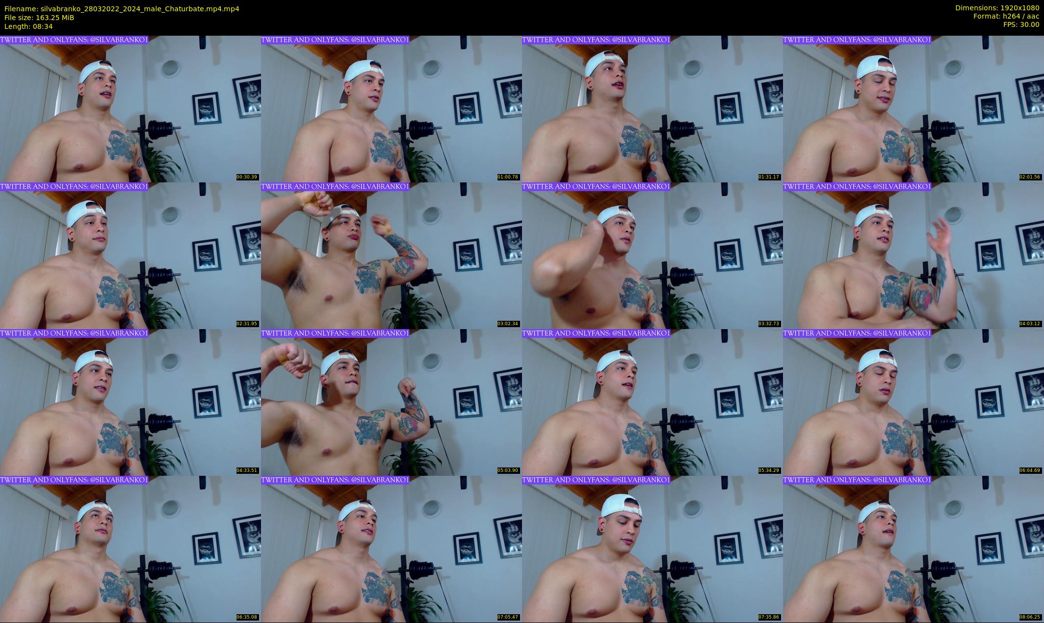 silvabranko — 9 minute Chaturbate male cam show recording, 1080p, Mar 28, 2022