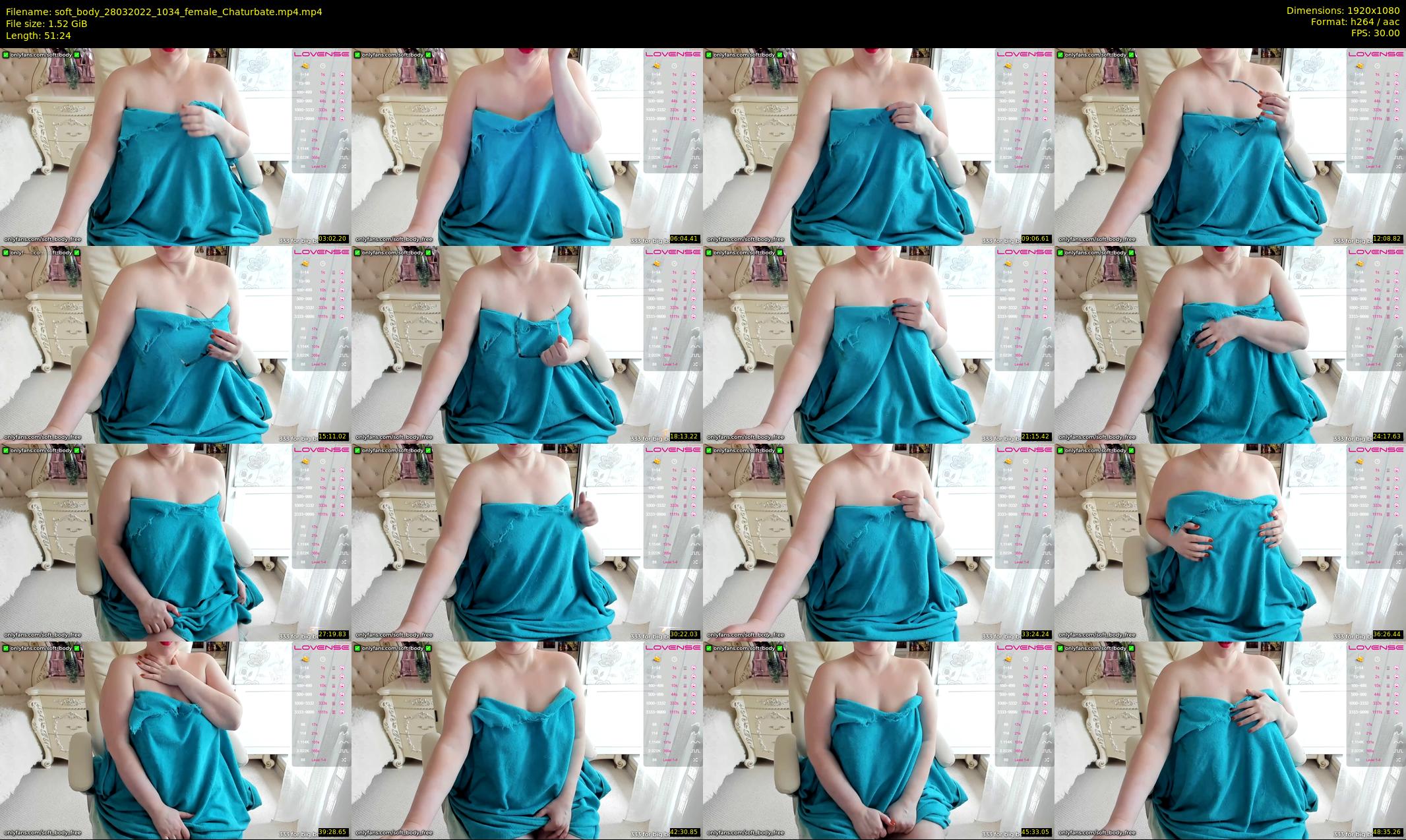 soft_body — 52 minute Chaturbate female cam show recording, 1080p, Mar 28, 2022
