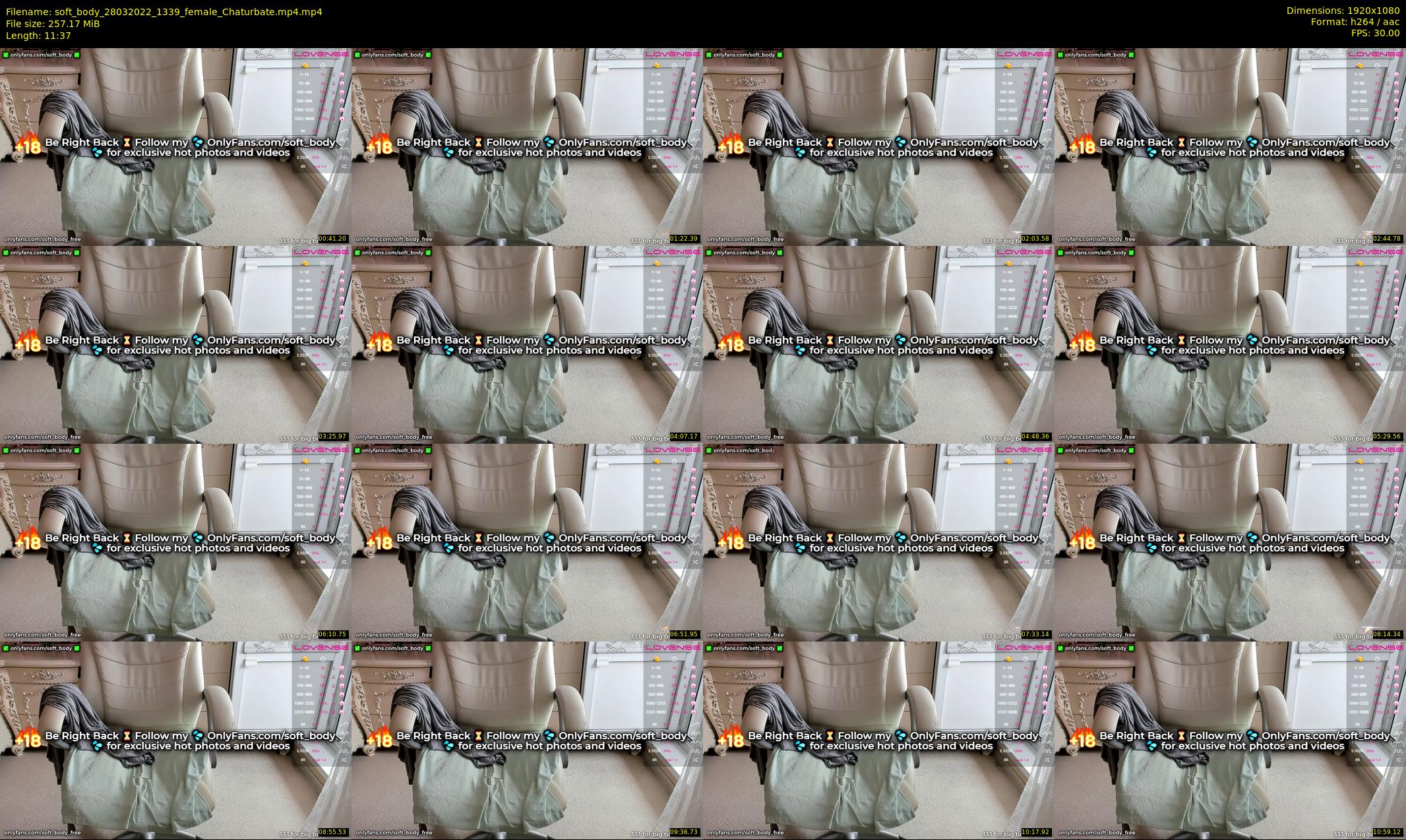 soft_body — 12 minute Chaturbate female cam show recording, 1080p, Mar 28, 2022