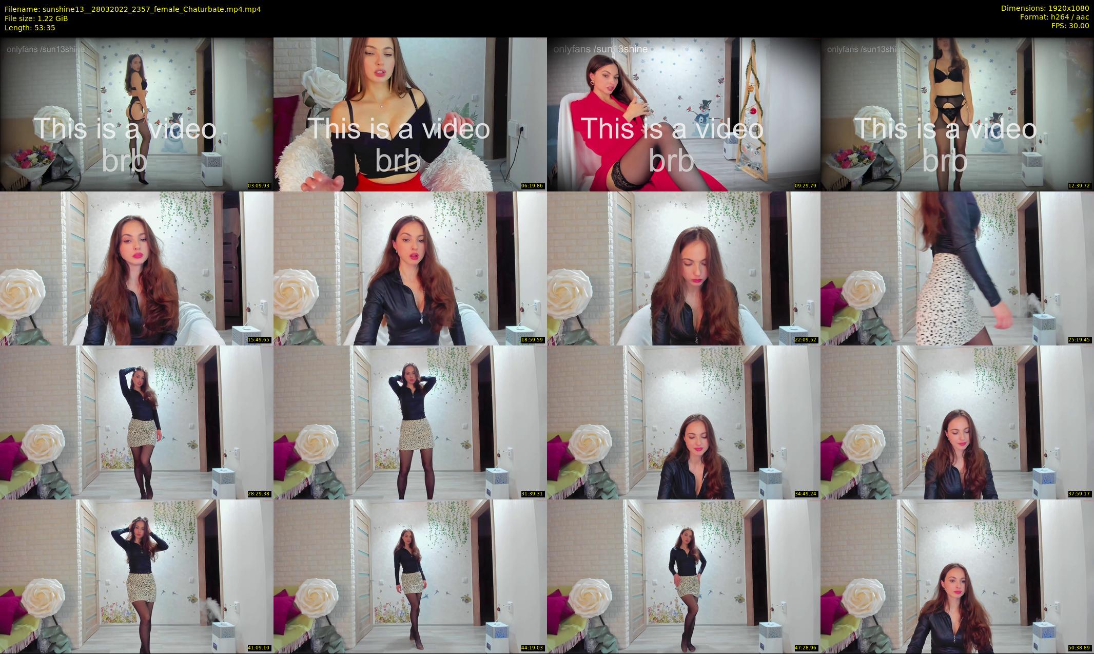 sunshine13_ — 54 minute Chaturbate female cam show recording, 1080p, Mar 28, 2022