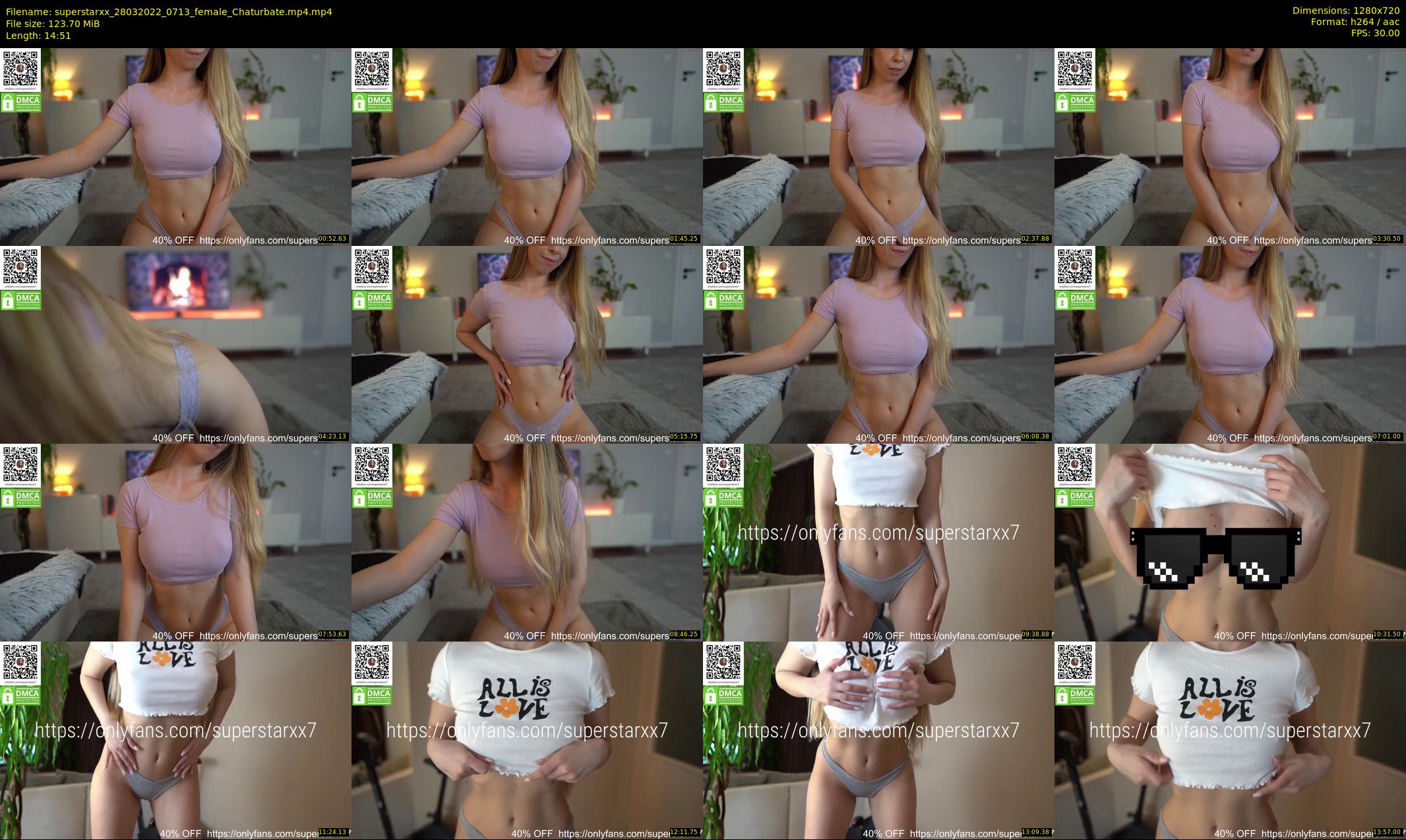 superstarxx — 15 minute Chaturbate female cam show recording, 720p, Mar 28, 2022