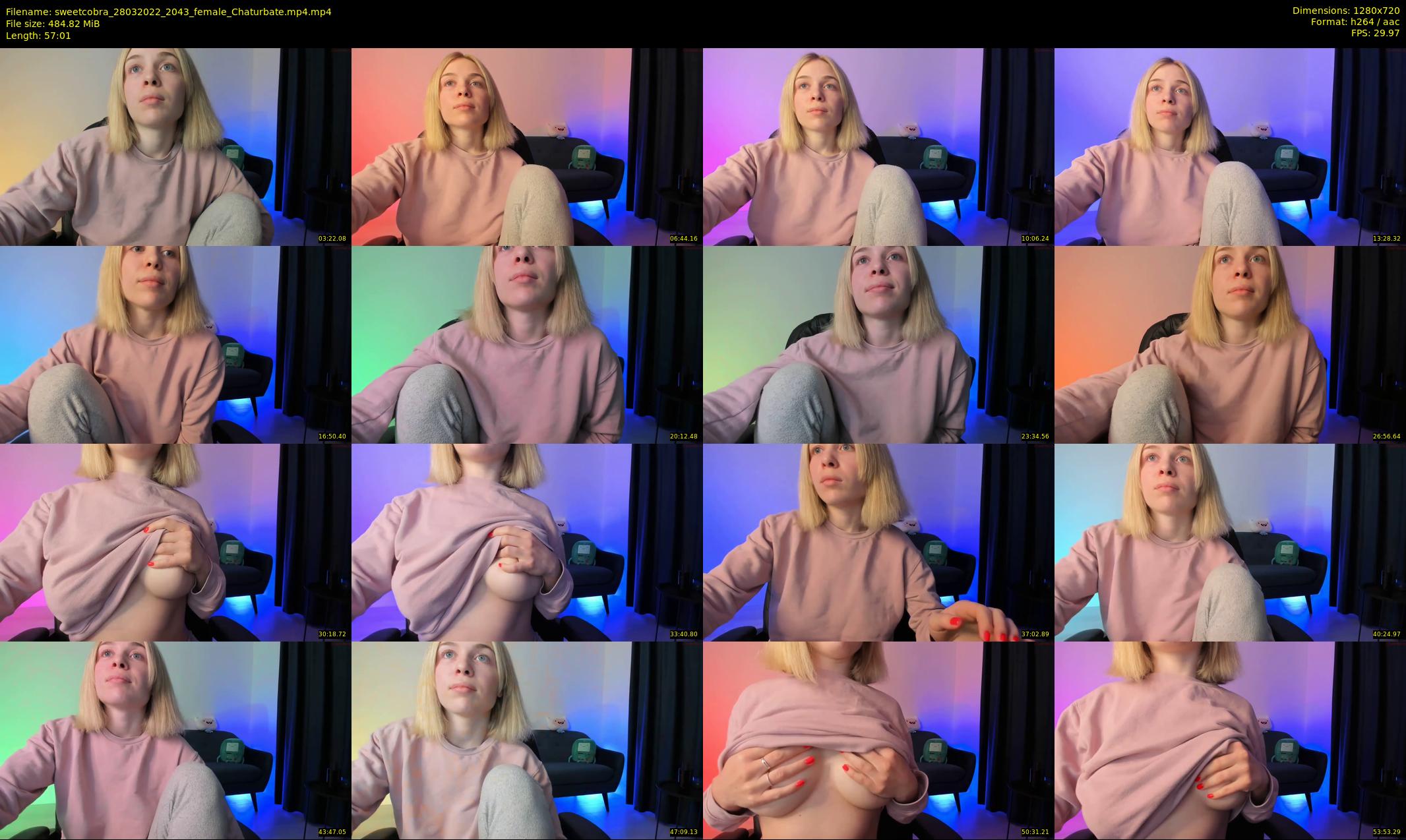 sweetcobra — 58 minute Chaturbate female cam show recording, 720p, Mar 28, 2022