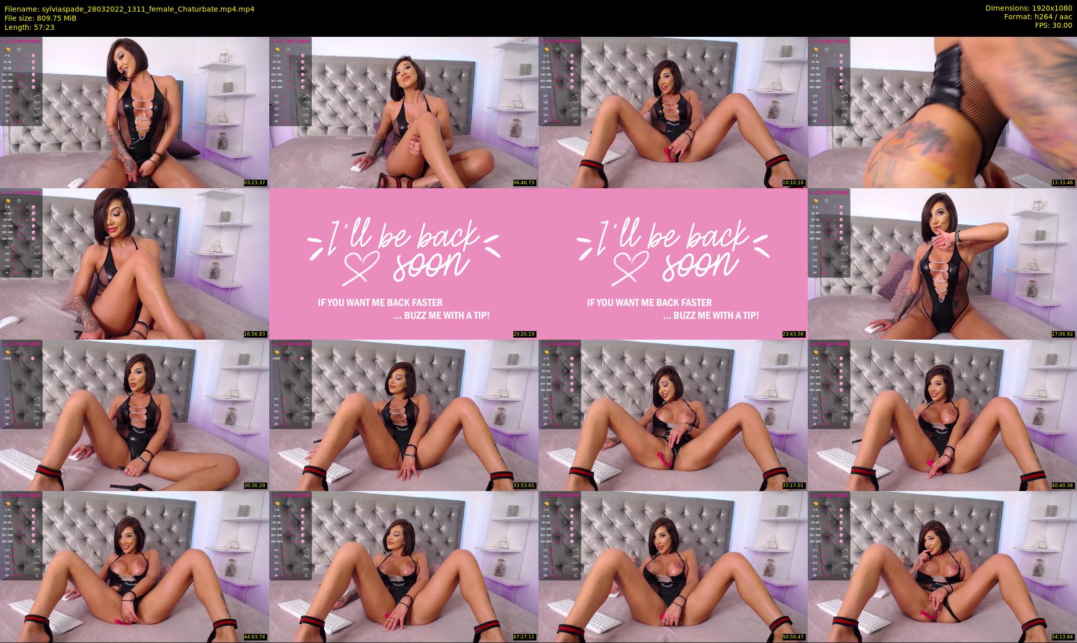 sylviaspade — 58 minute Chaturbate female cam show recording, 1080p, Mar 28, 2022