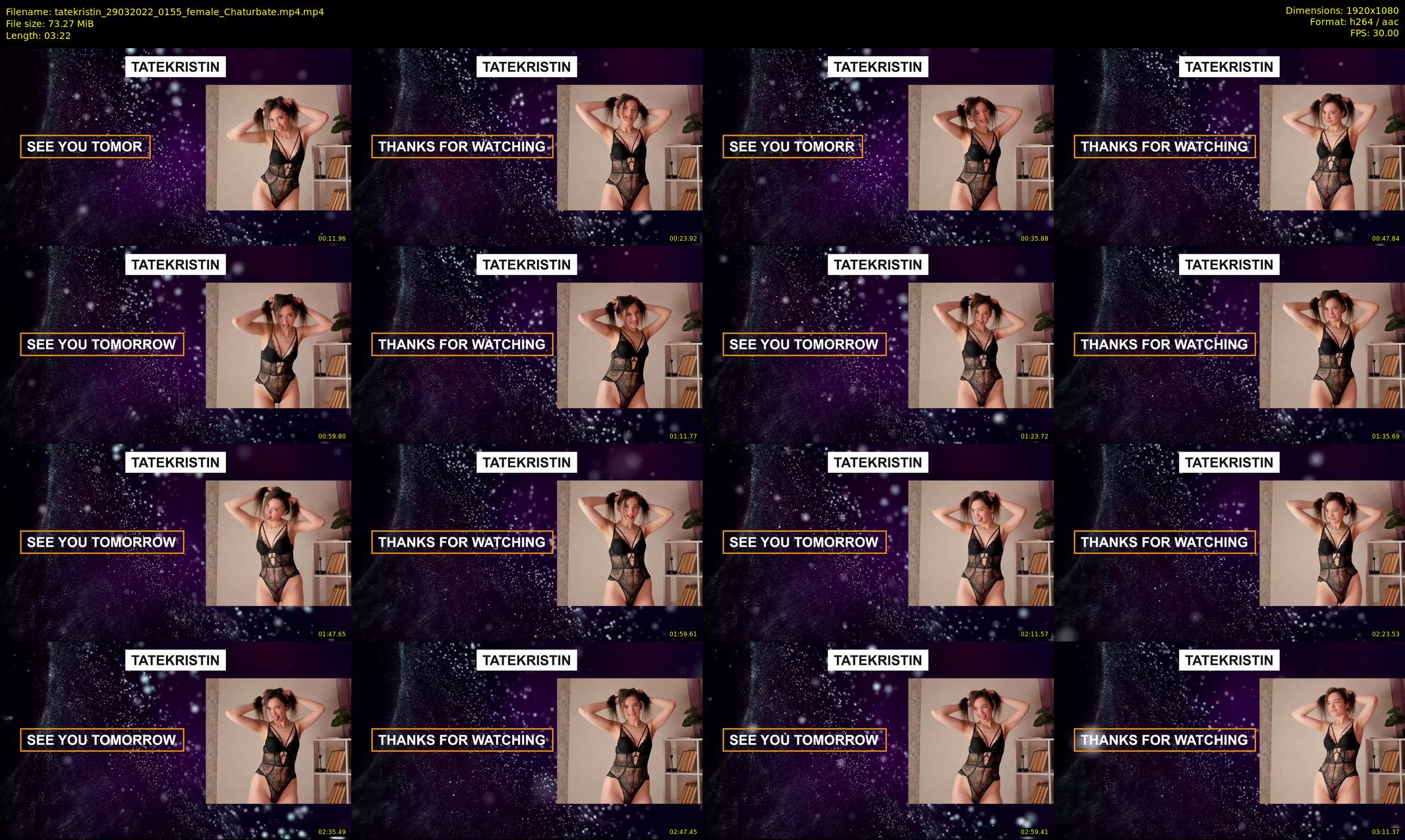 tatekristin — 4 minute Chaturbate female cam show recording, 1080p, Mar 29, 2022