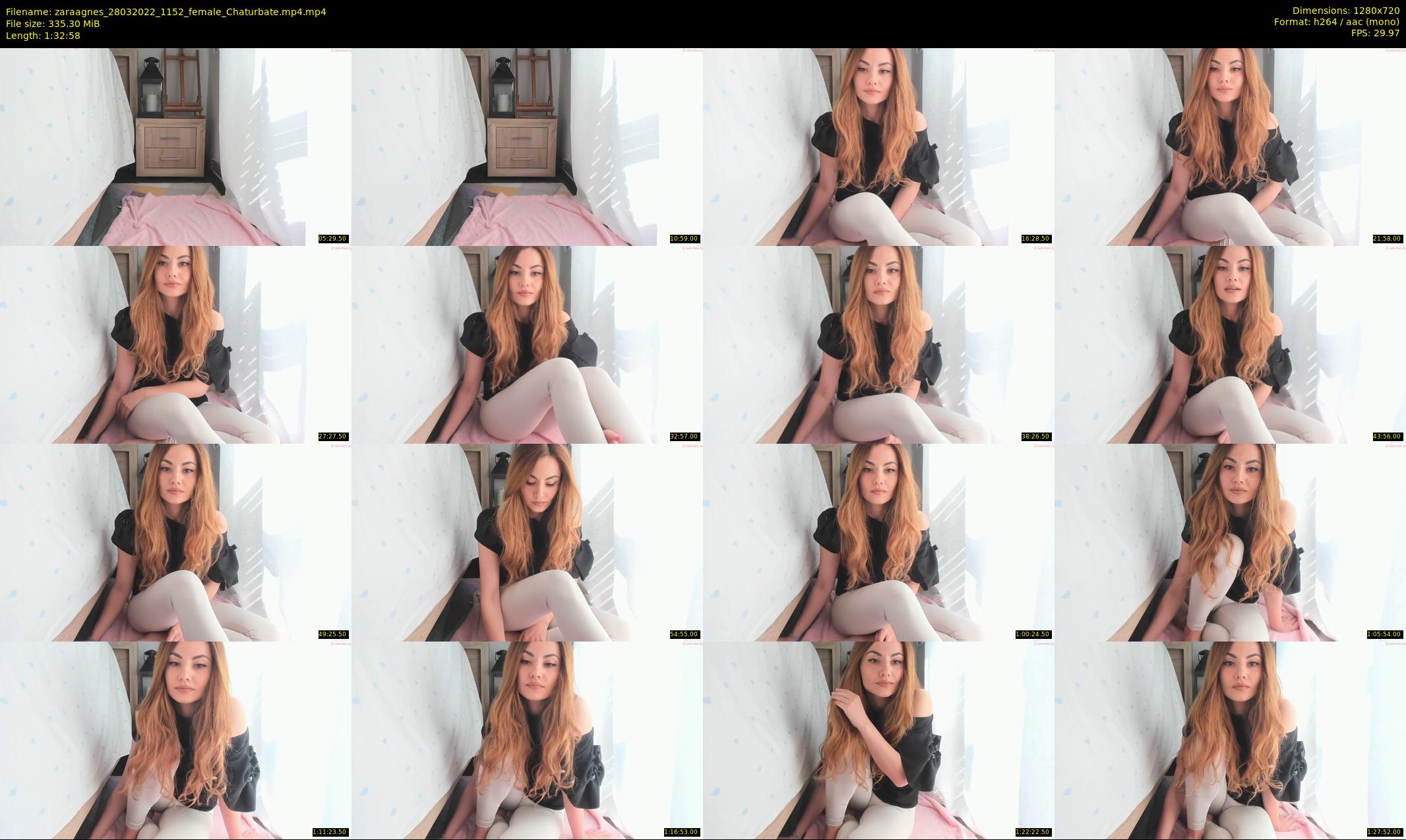 zaraagnes — 93 minute Chaturbate female cam show recording, 720p, Mar 28, 2022