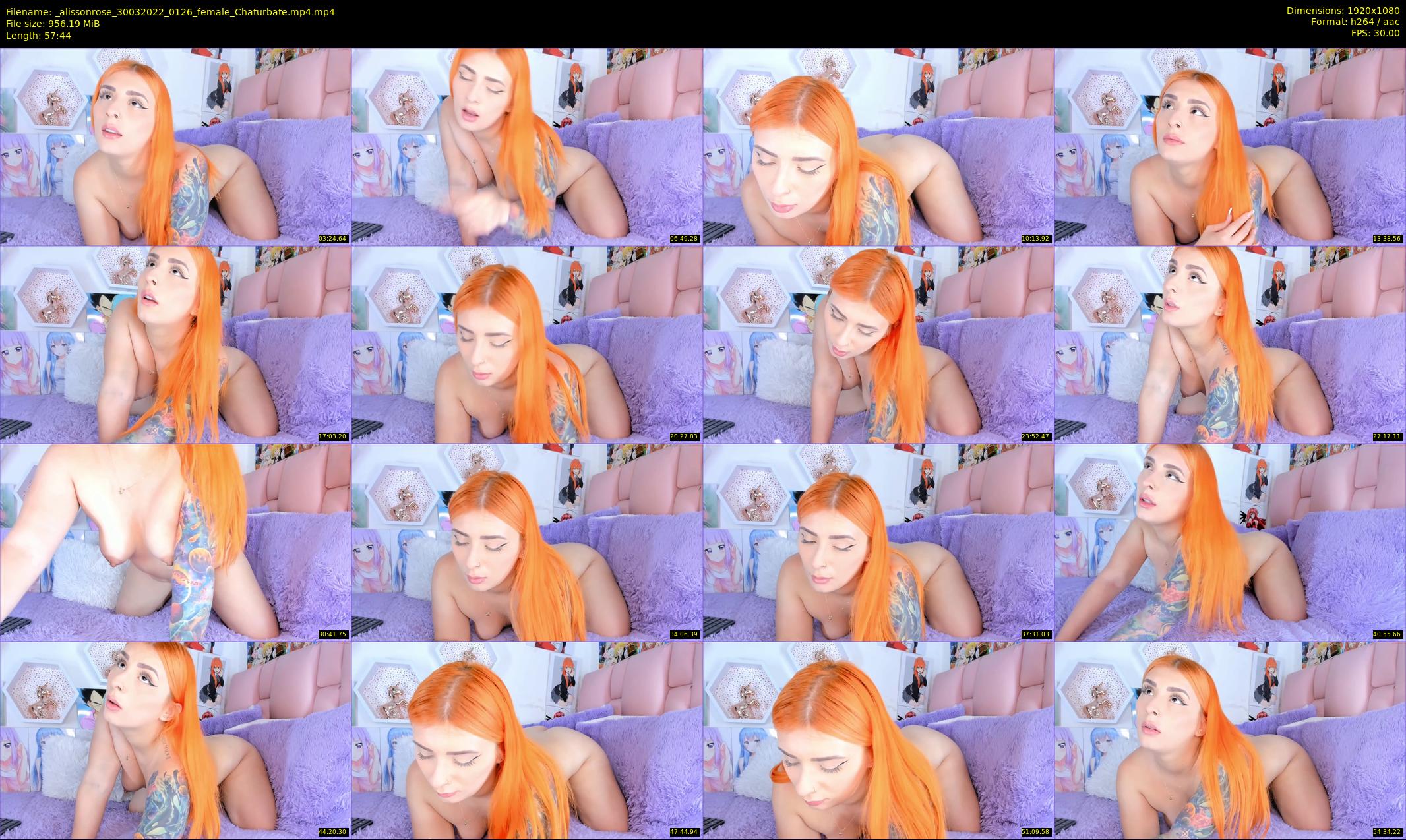 _alissonrose — 58 minute Chaturbate female cam show recording, 1080p, Mar 30, 2022
