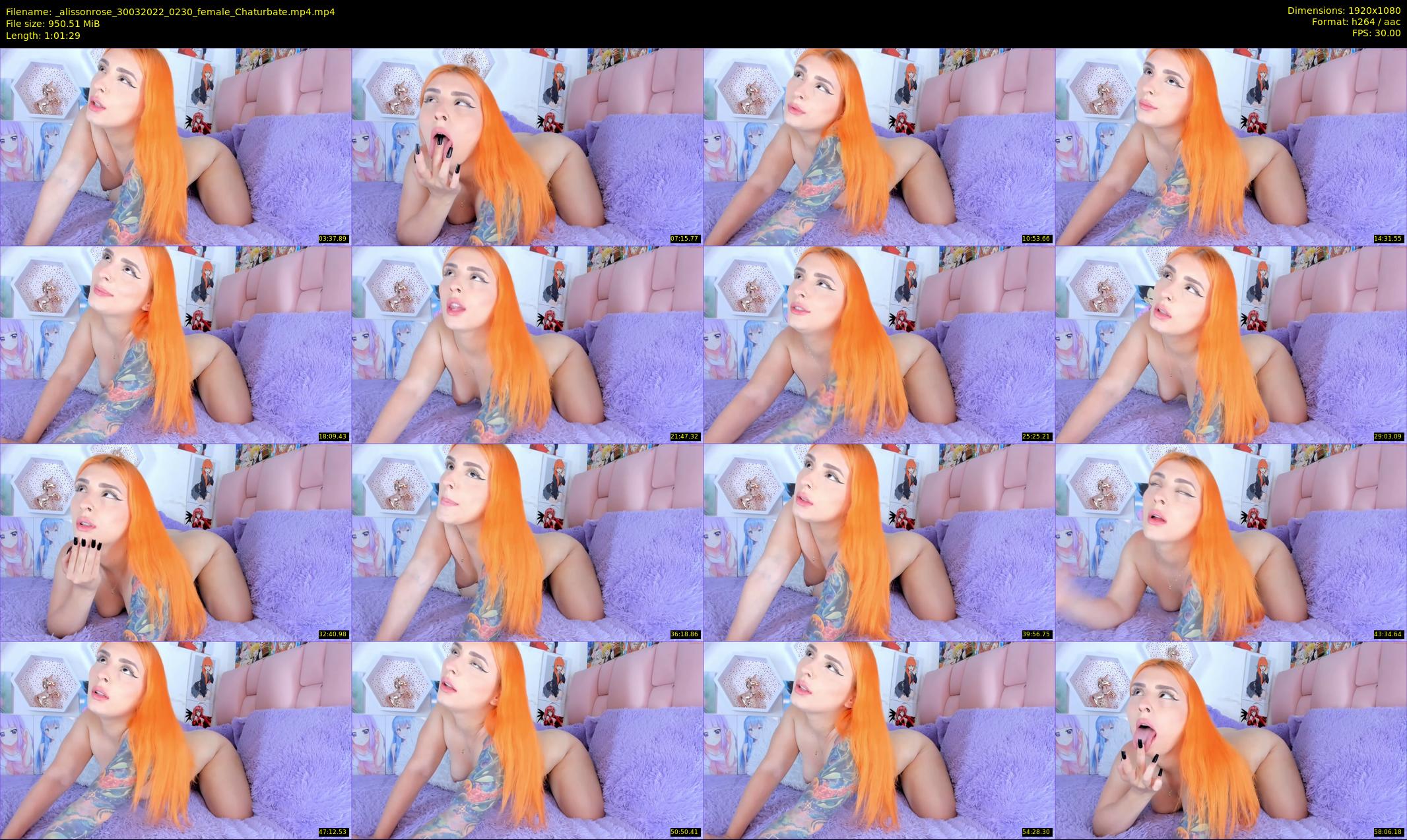_alissonrose — 62 minute Chaturbate female cam show recording, 1080p, Mar 30, 2022