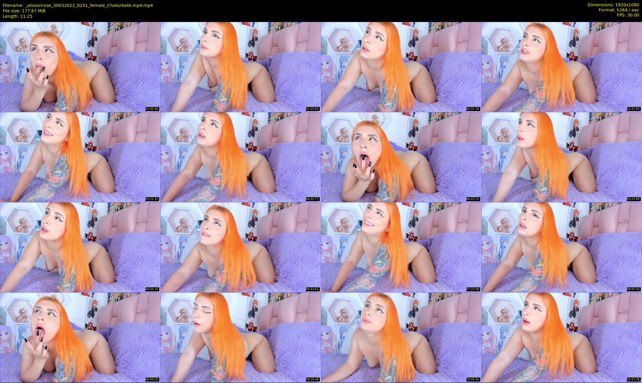 _alissonrose — 12 minute Chaturbate female cam show recording, 1080p, Mar 30, 2022