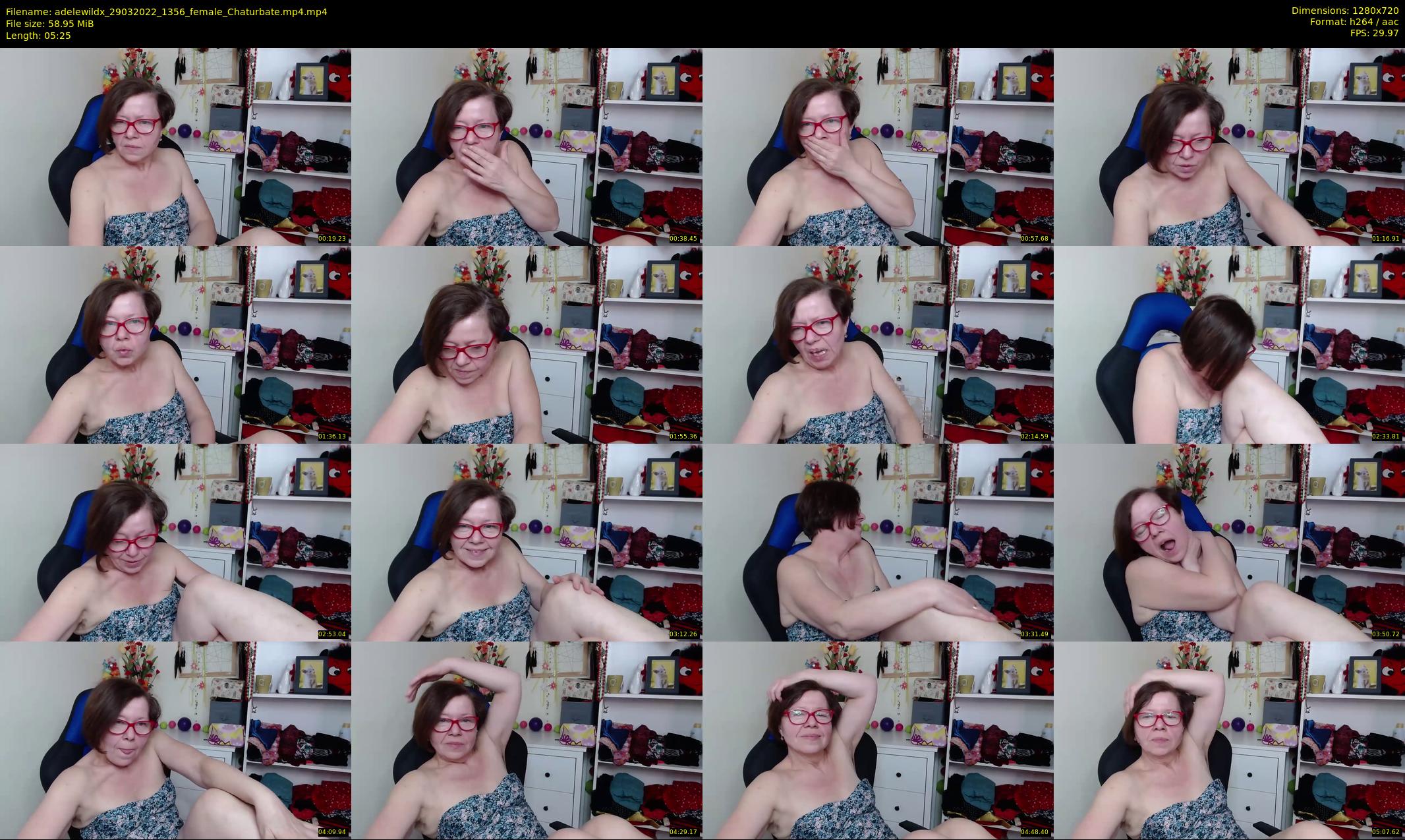 adelewildx — 6 minute Chaturbate female cam show recording, 720p, Mar 29, 2022