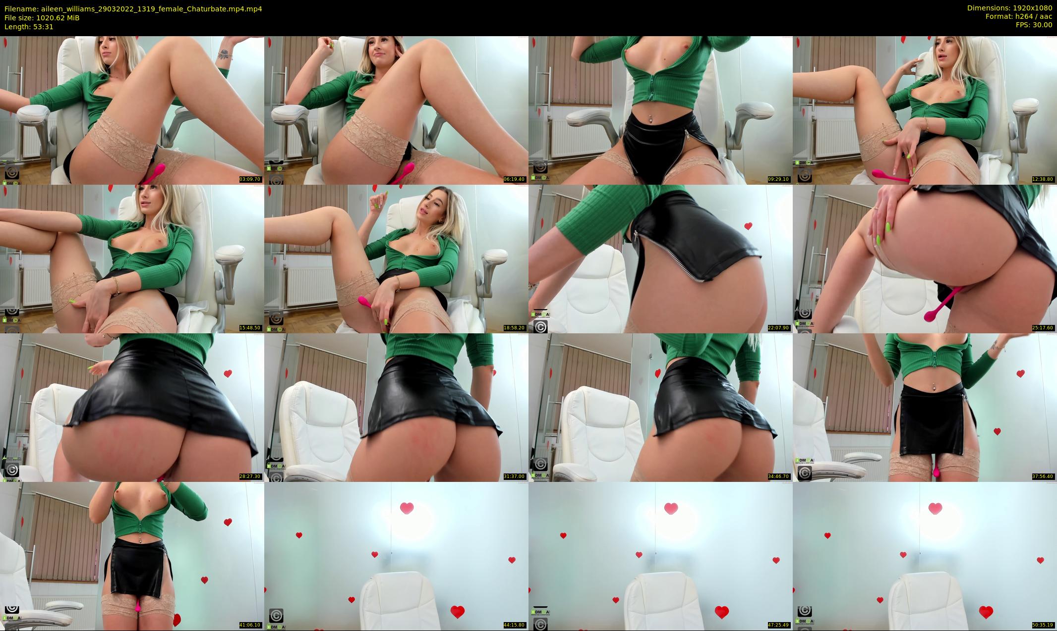 aileen_williams — 54 minute Chaturbate female cam show recording, 1080p, Mar 29, 2022