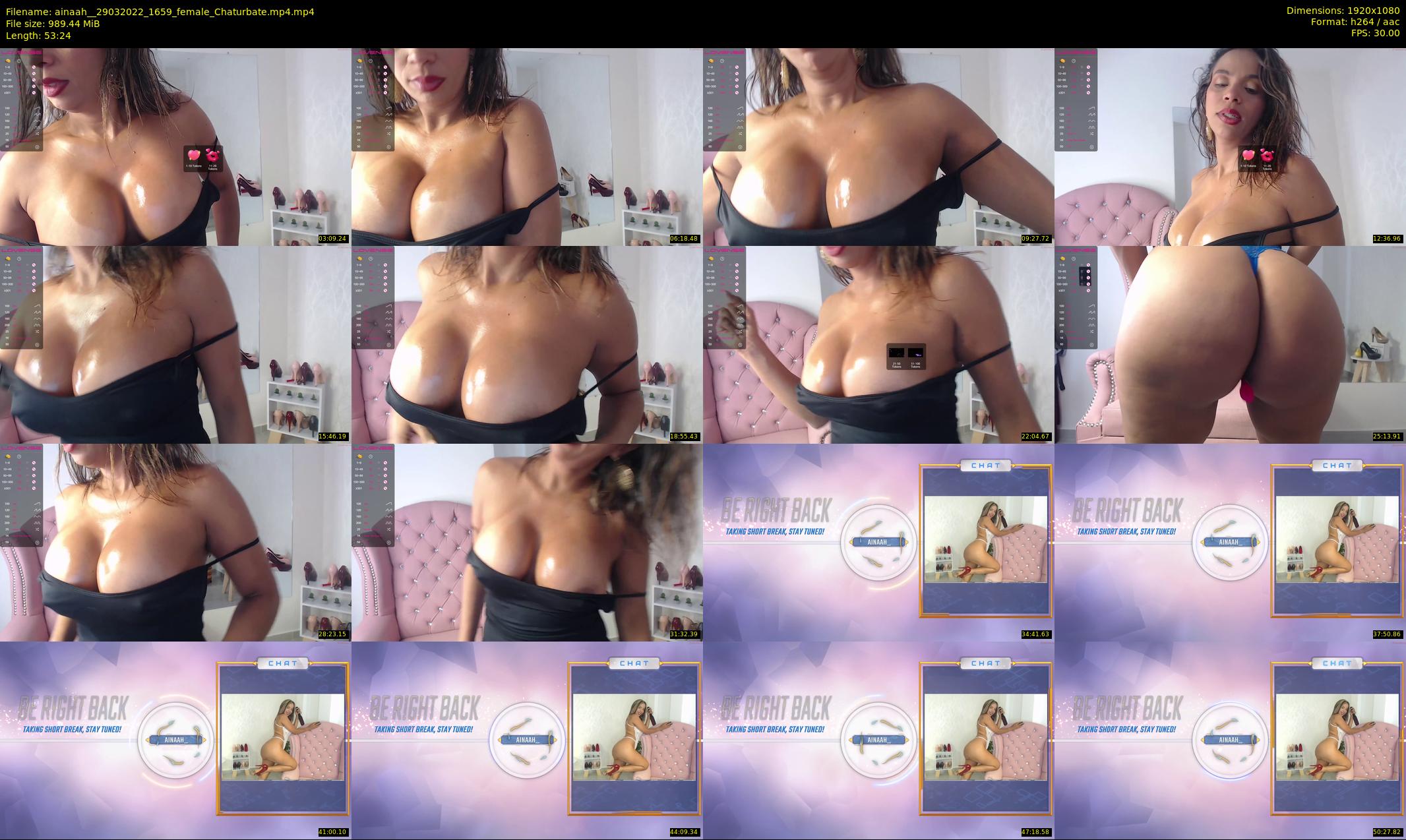 ainaah_ — 54 minute Chaturbate female cam show recording, 1080p, Mar 29, 2022