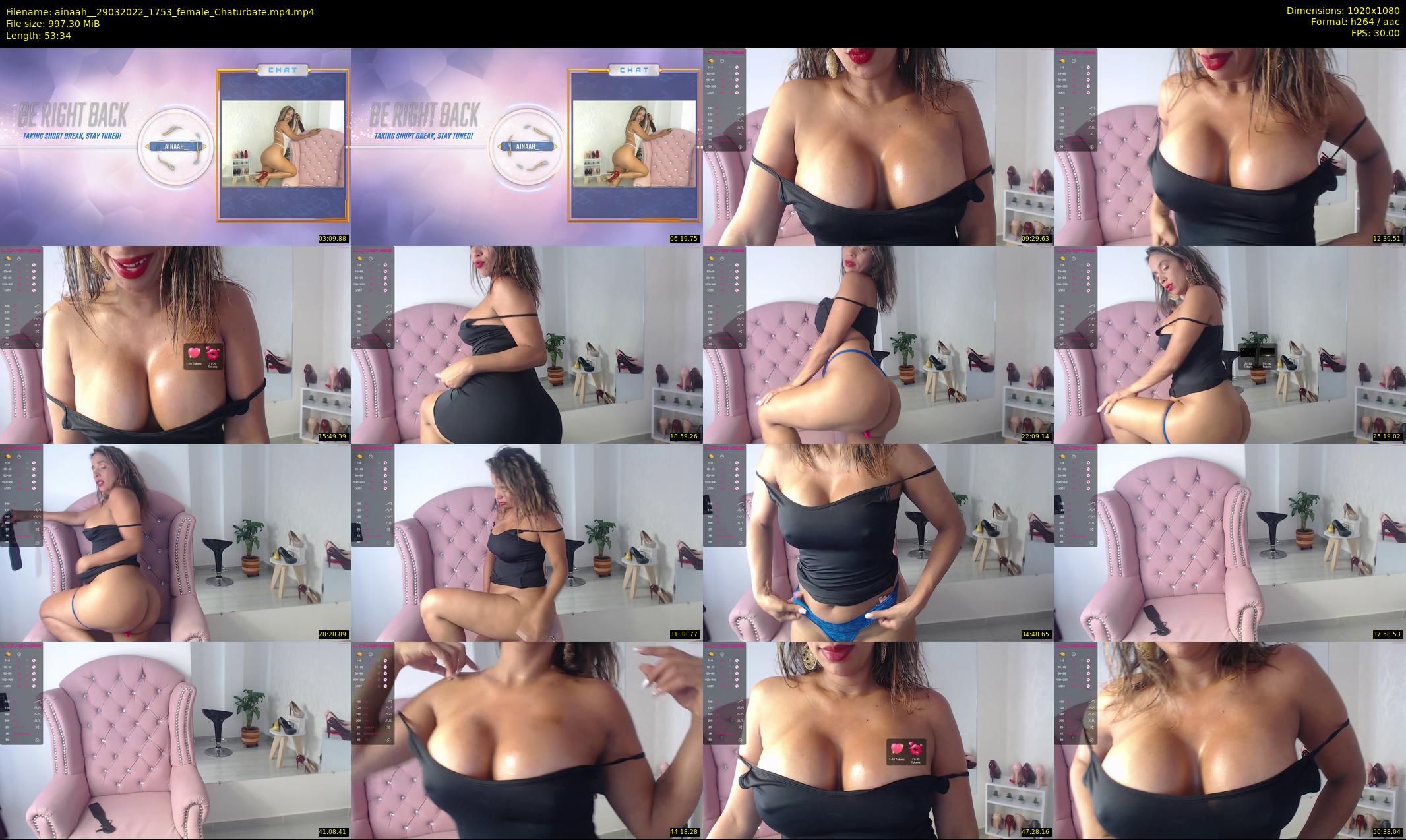ainaah_ — 54 minute Chaturbate female cam show recording, 1080p, Mar 29, 2022