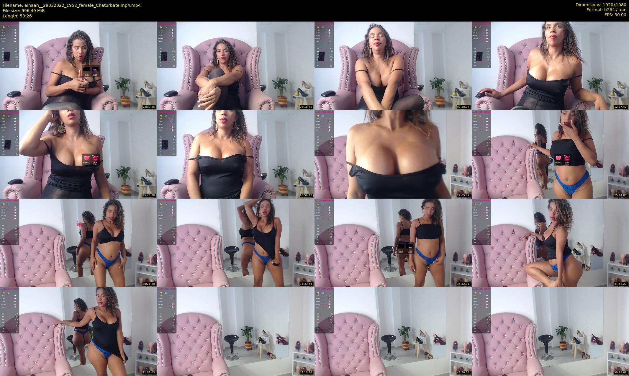 ainaah_ — 54 minute Chaturbate female cam show recording, 1080p, Mar 29, 2022