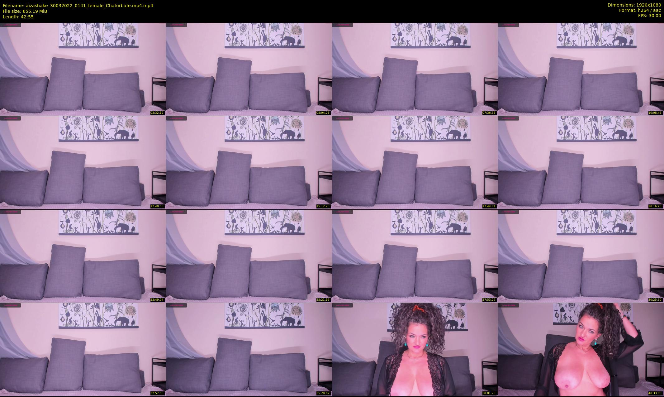 aizashake — 43 minute Chaturbate female cam show recording, 1080p, Mar 30, 2022