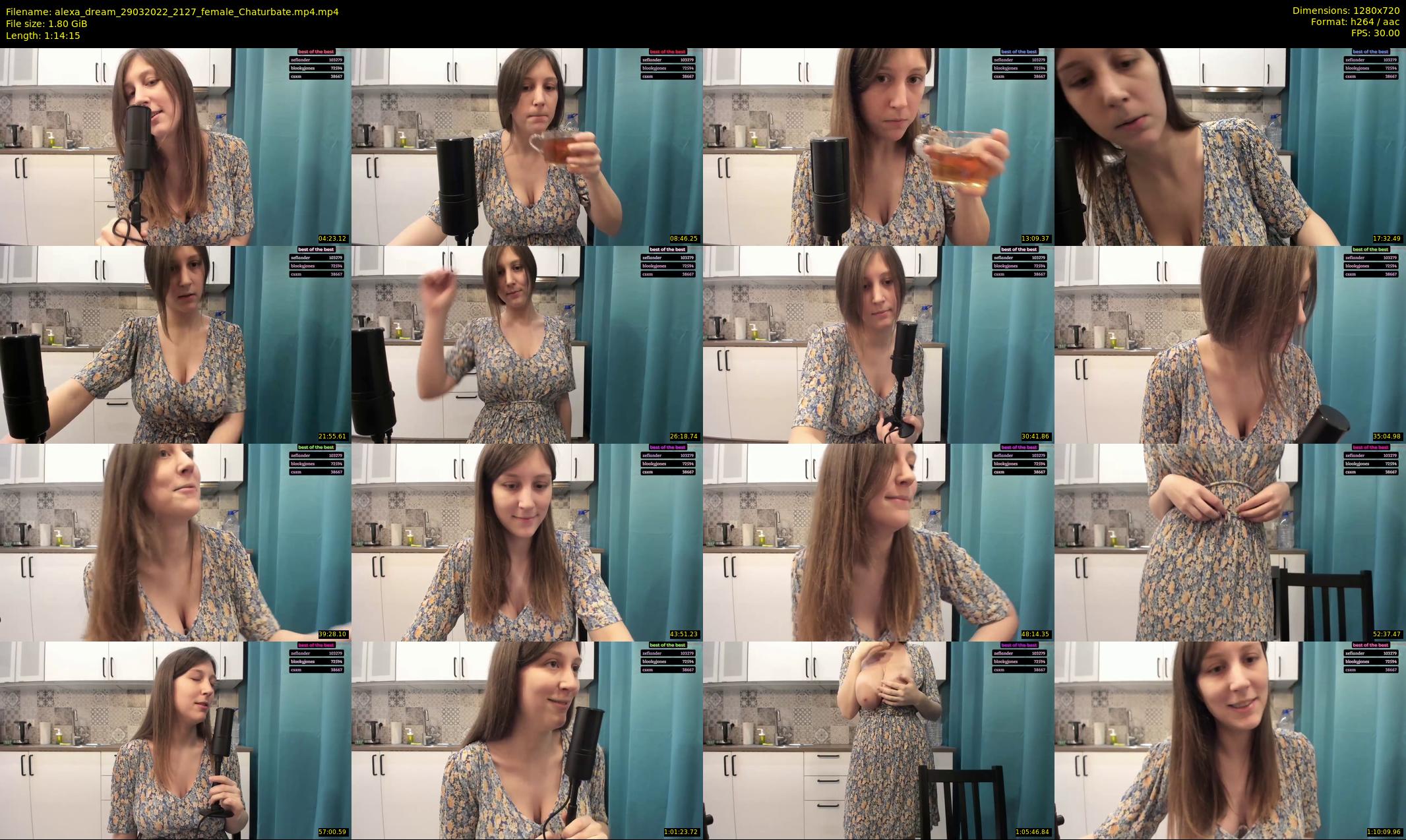 alexa_dream — 75 minute Chaturbate female cam show recording, 720p, Mar 29, 2022