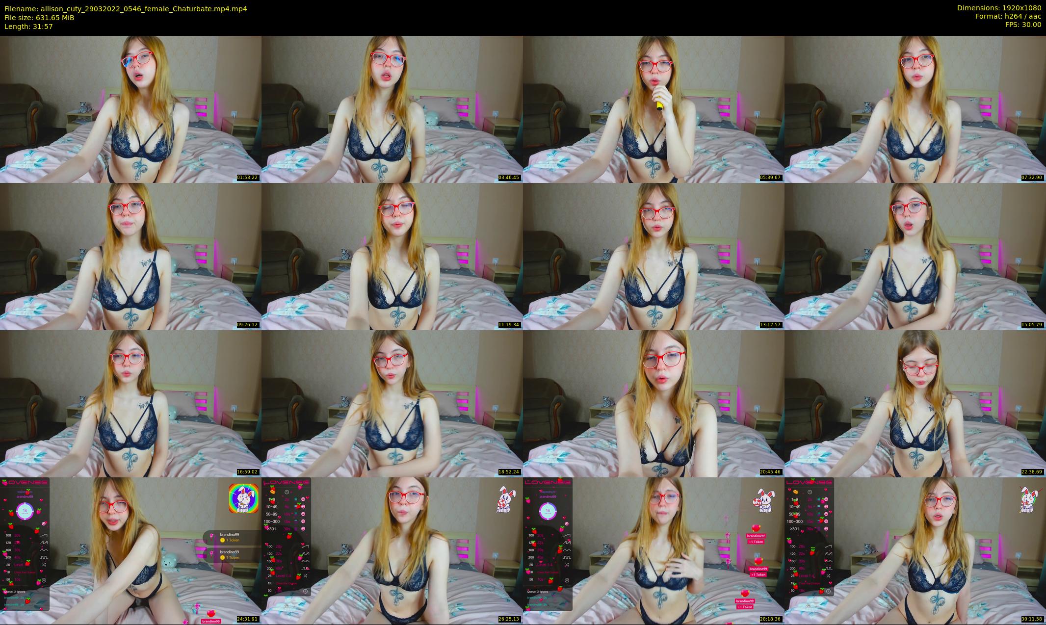 allison_cuty — 32 minute Chaturbate female cam show recording, 1080p, Mar 29, 2022