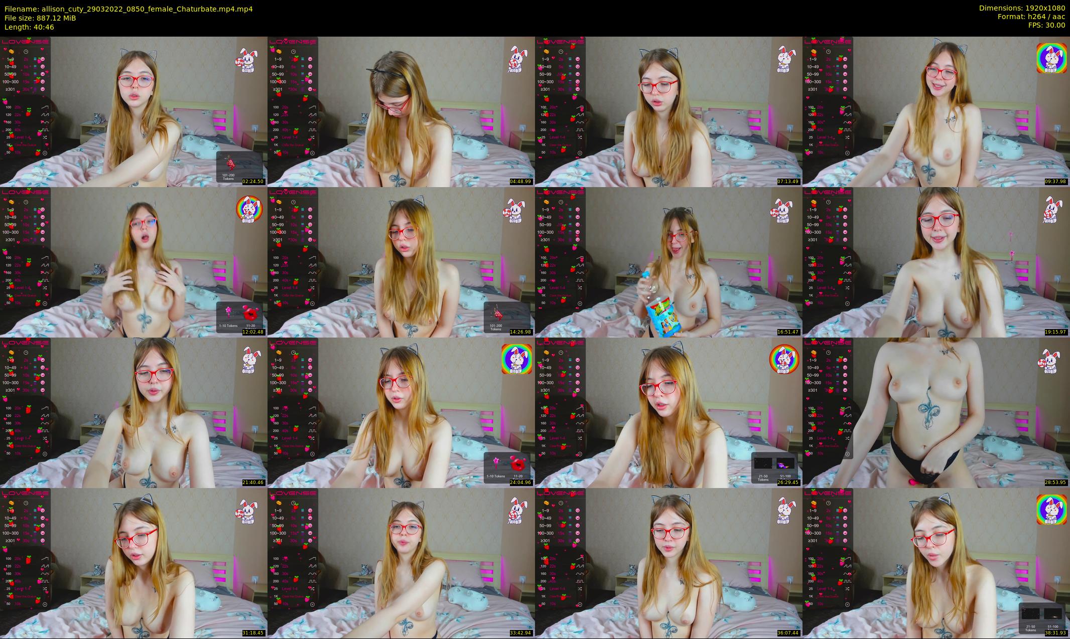 allison_cuty — 41 minute Chaturbate female cam show recording, 1080p, Mar 29, 2022