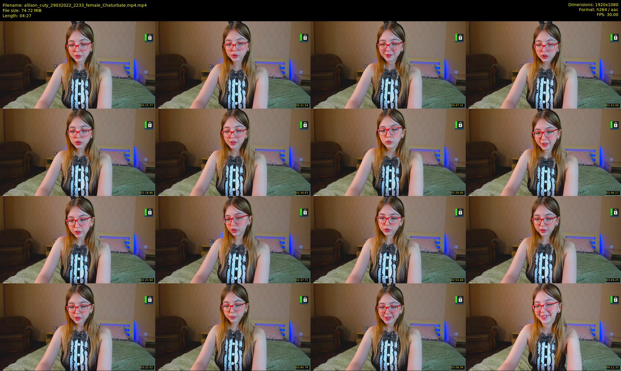 allison_cuty — 5 minute Chaturbate female cam show recording, 1080p, Mar 29, 2022