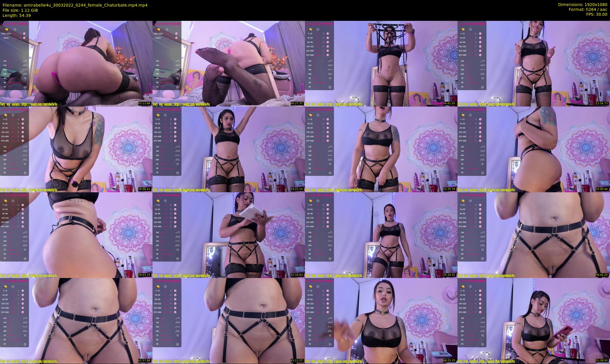 amirabelle4u — 55 minute Chaturbate female cam show recording, 1080p, Mar 30, 2022