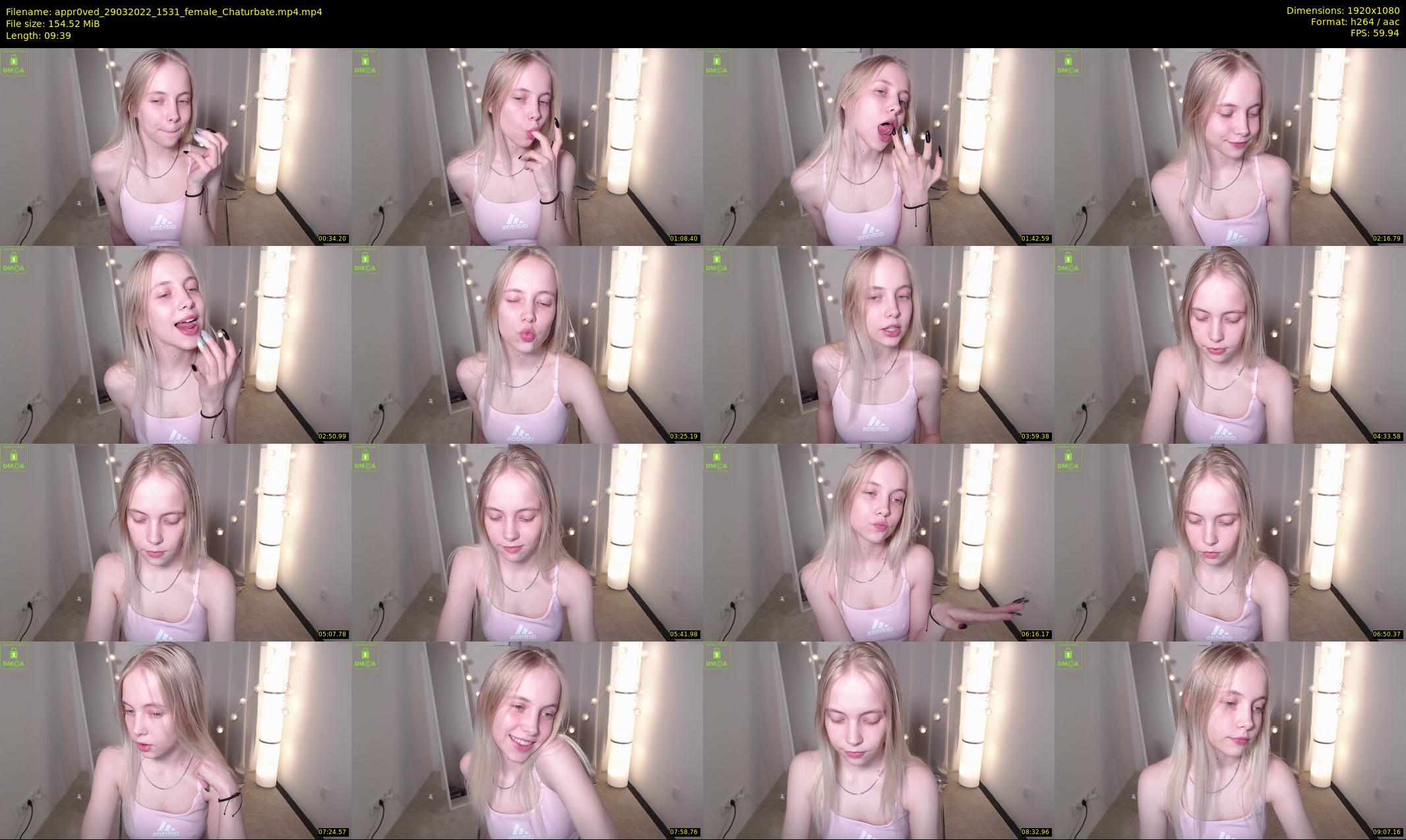 appr0ved — 10 minute Chaturbate female cam show recording, 1080p, Mar 29, 2022