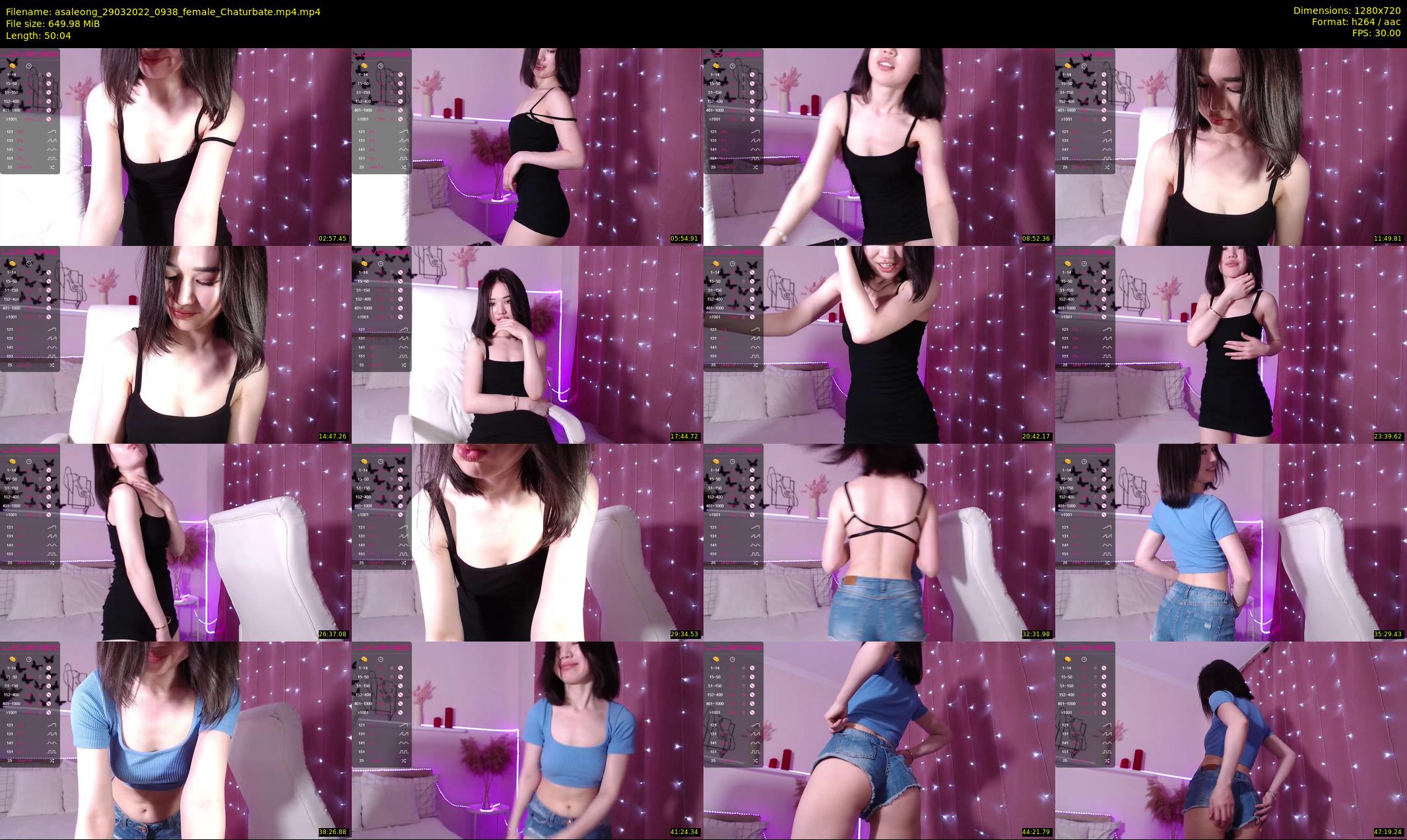 asaleong — 51 minute Chaturbate female cam show recording, 720p, Mar 29, 2022
