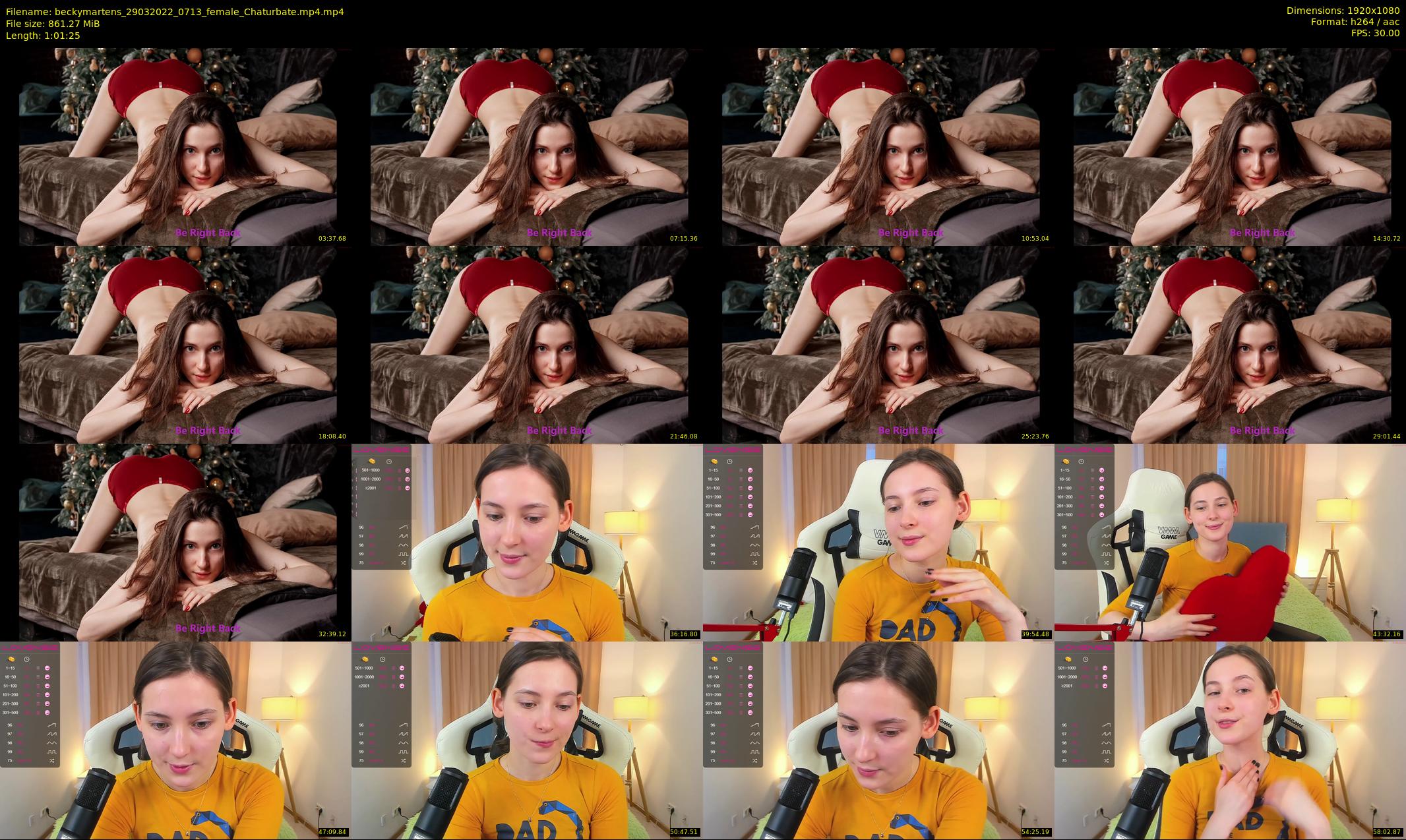 beckymartens — 62 minute Chaturbate female cam show recording, 1080p, Mar 29, 2022