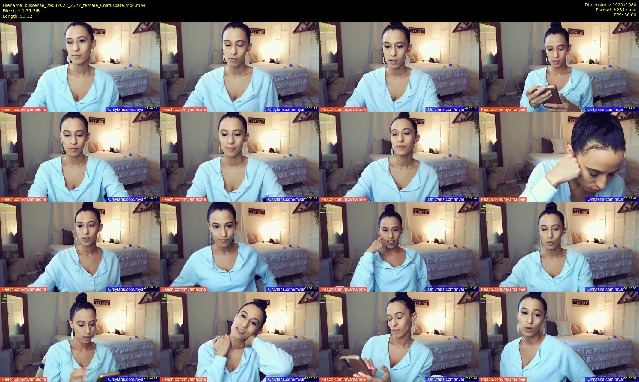 blissense — 54 minute Chaturbate female cam show recording, 1080p, Mar 29, 2022