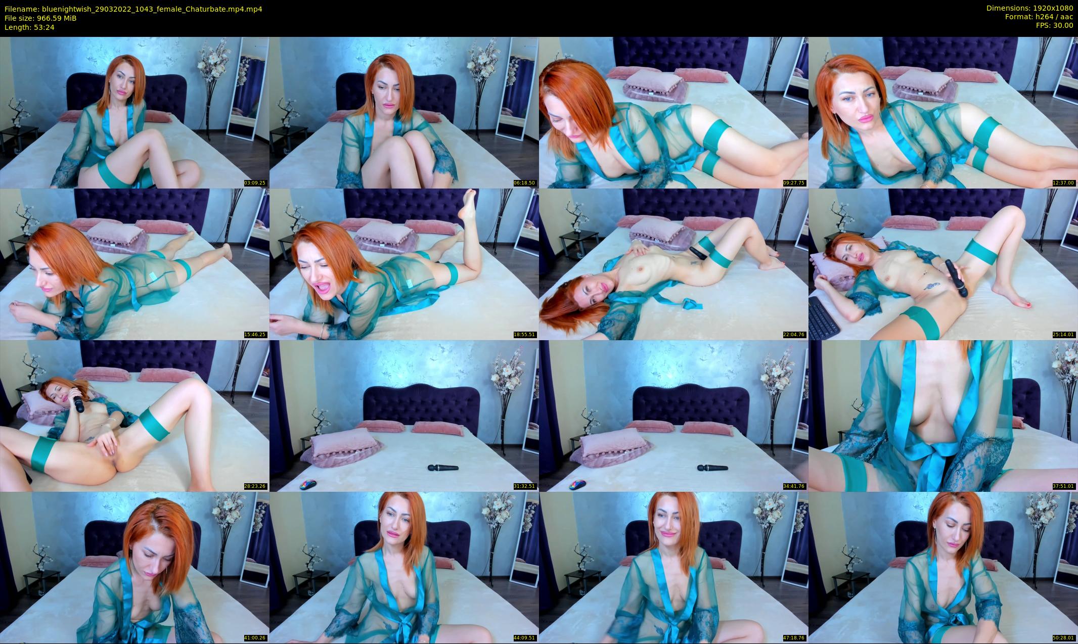 bluenightwish — 54 minute Chaturbate female cam show recording, 1080p, Mar 29, 2022