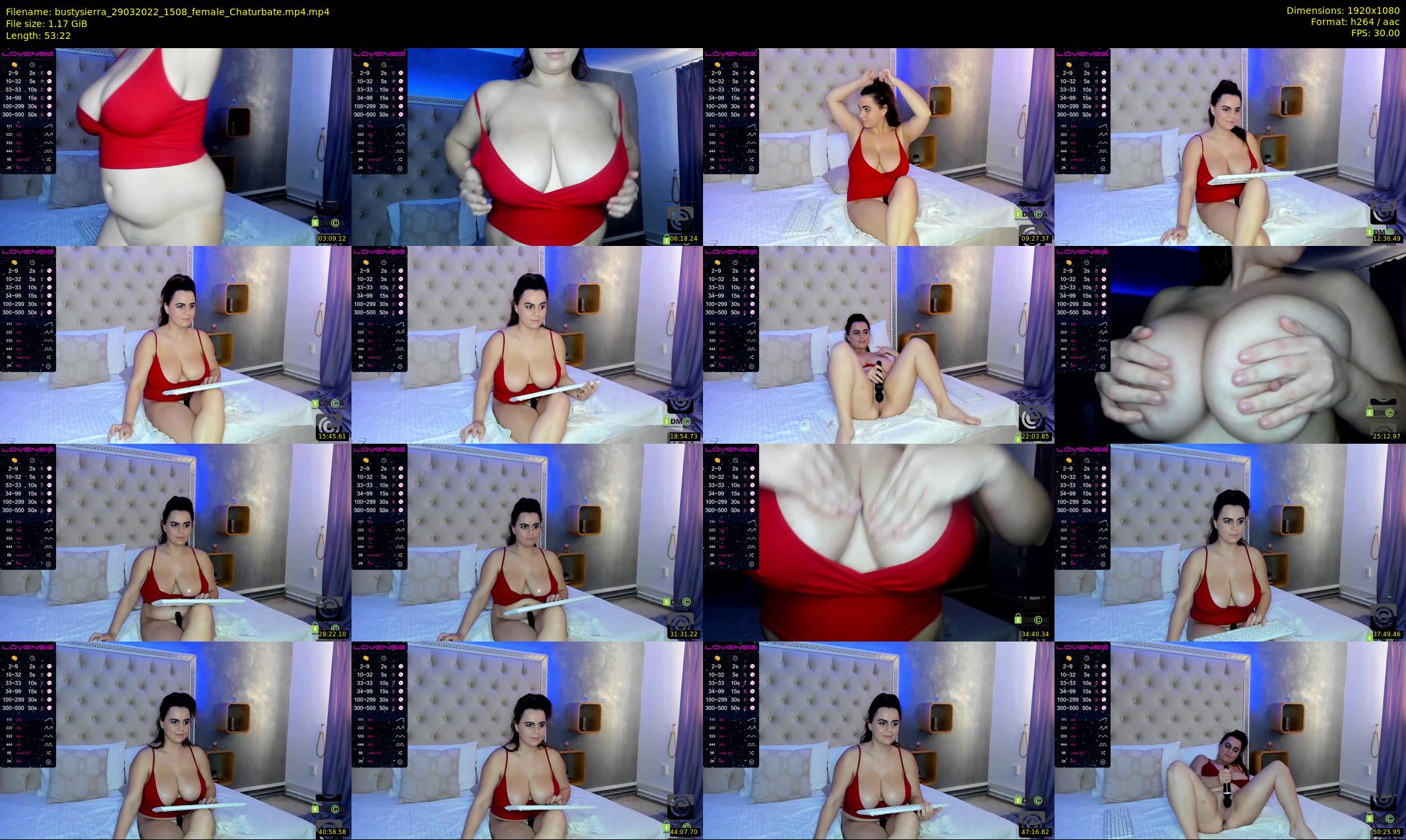 bustysierra — 54 minute Chaturbate female cam show recording, 1080p, Mar 29, 2022