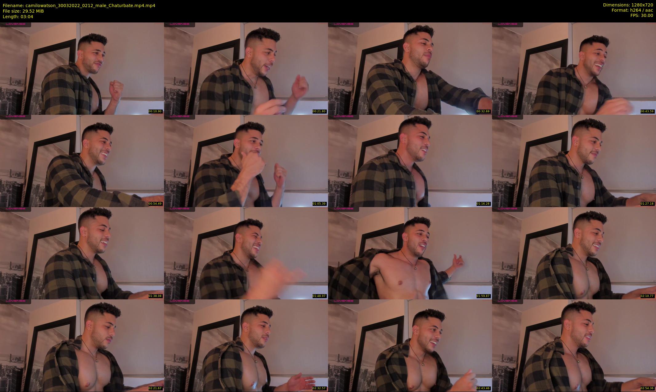 camilowatson — 4 minute Chaturbate male cam show recording, 720p, Mar 30, 2022