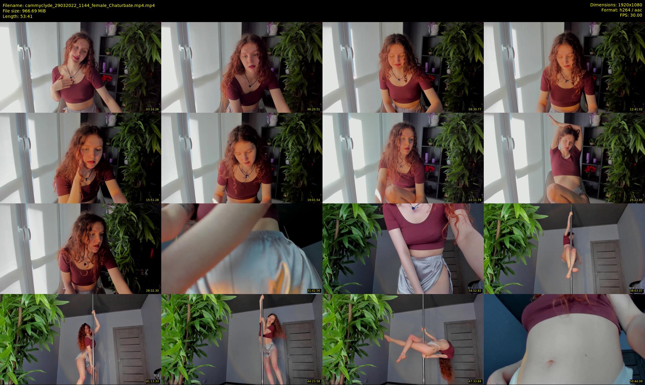 cammyclyde — 54 minute Chaturbate female cam show recording, 1080p, Mar 29, 2022