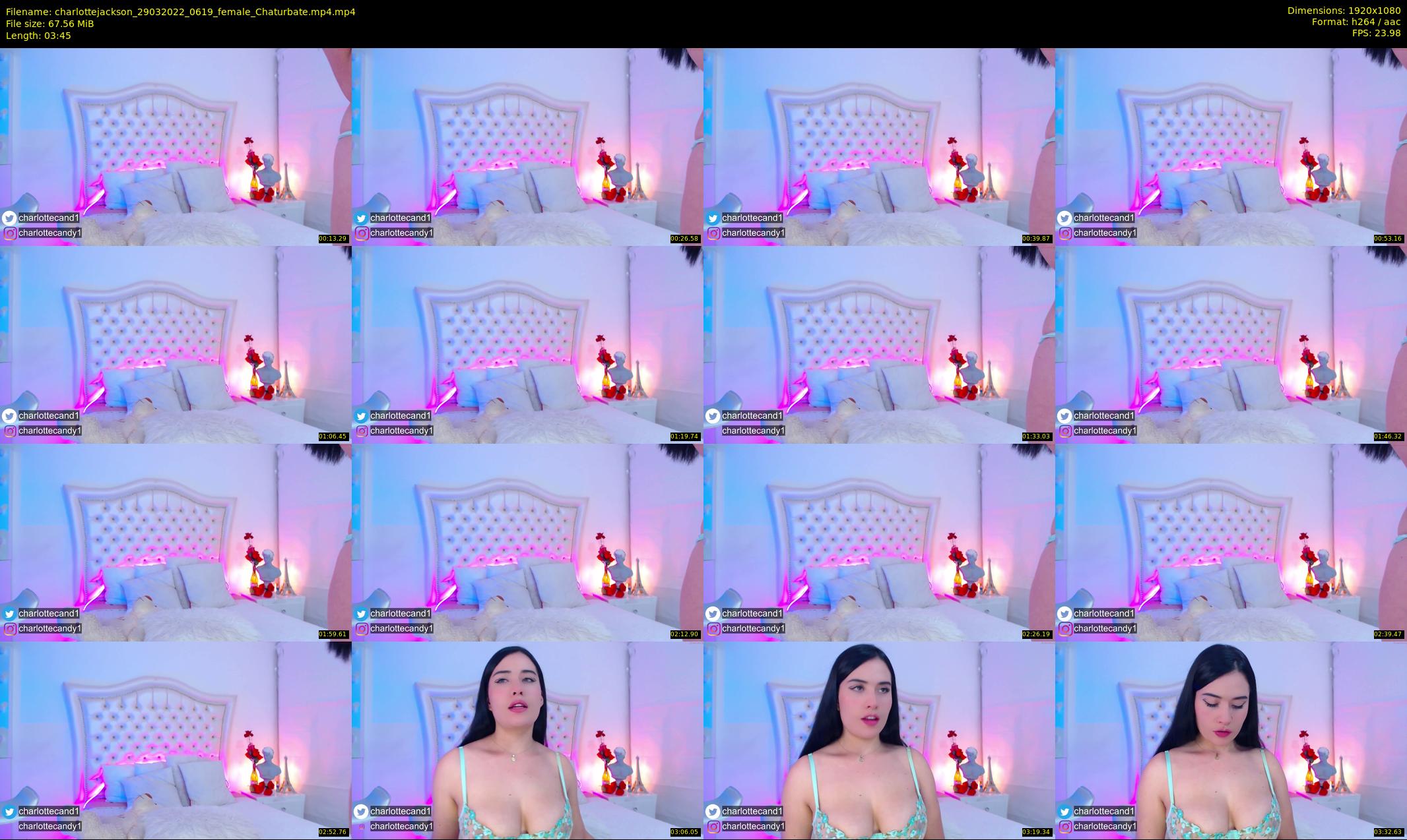 charlottejackson — 4 minute Chaturbate female cam show recording, 1080p, Mar 29, 2022
