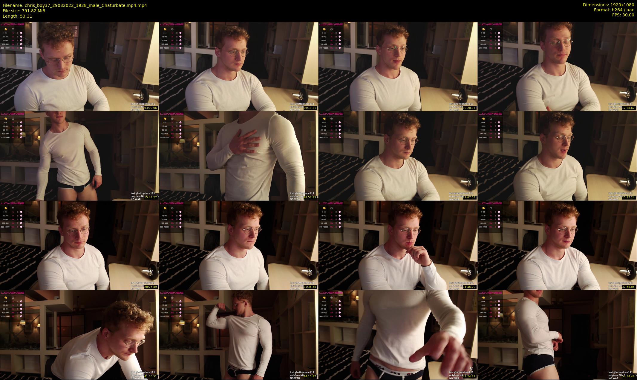 chris_boy37 — 54 minute Chaturbate male cam show recording, 1080p, Mar 29, 2022
