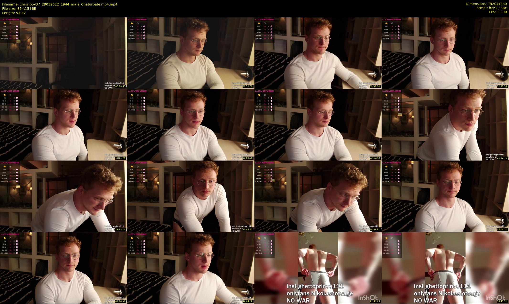 chris_boy37 — 54 minute Chaturbate male cam show recording, 1080p, Mar 29, 2022