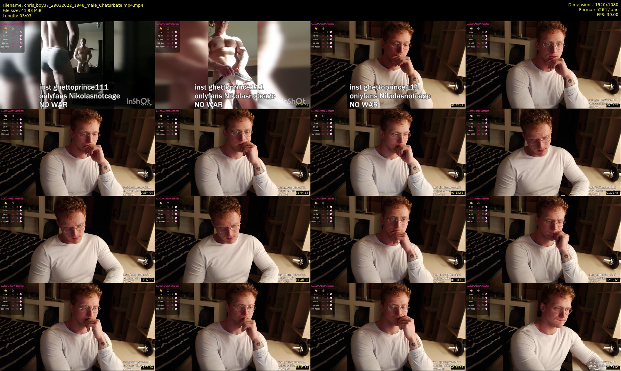 chris_boy37 — 4 minute Chaturbate male cam show recording, 1080p, Mar 29, 2022