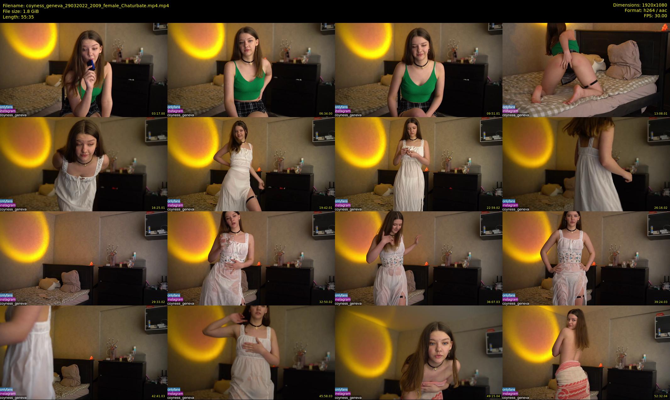coyness_geneva — 56 minute Chaturbate female cam show recording, 1080p, Mar 29, 2022
