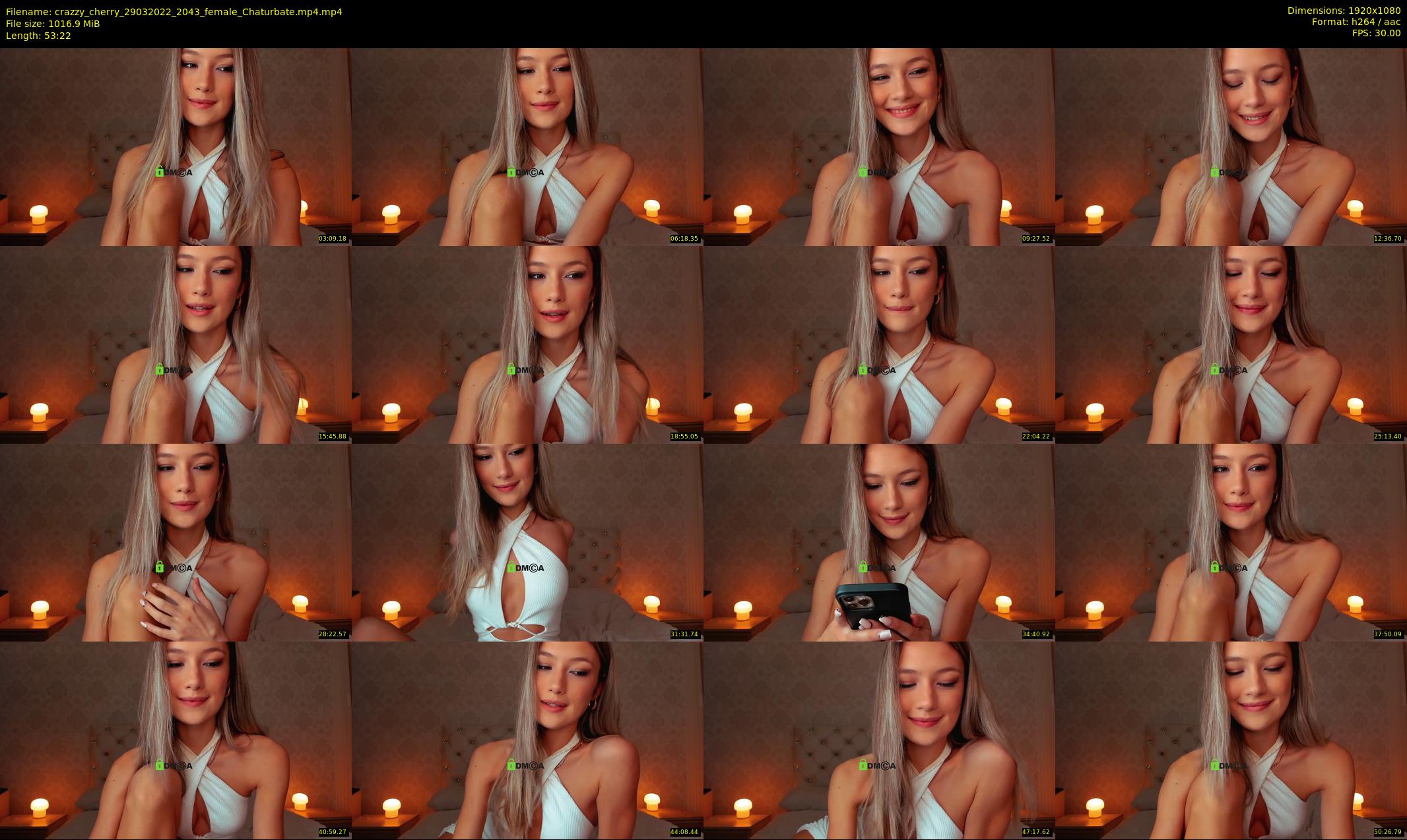 crazzy_cherry — 54 minute Chaturbate female cam show recording, 1080p, Mar 29, 2022