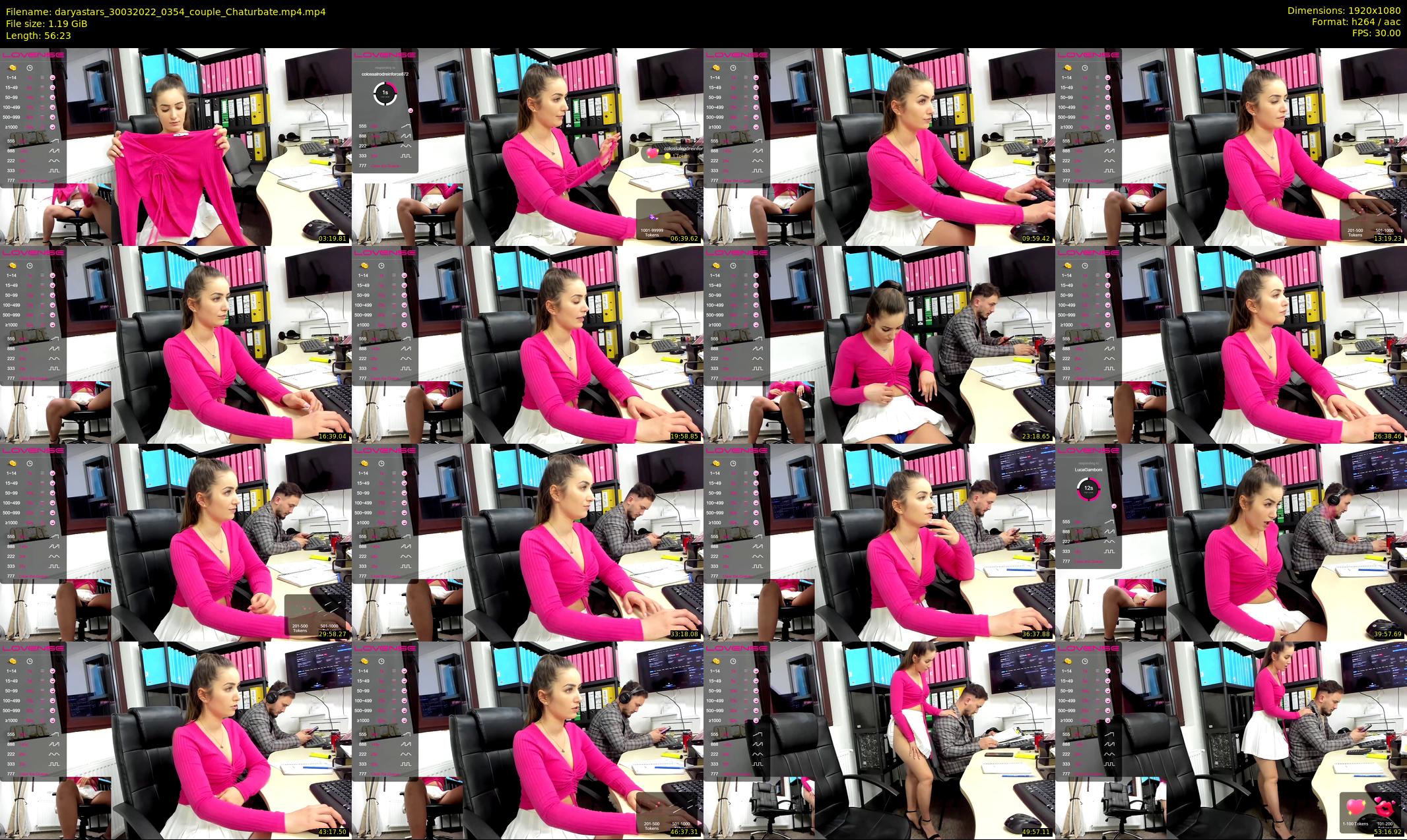 daryastars — 57 minute Chaturbate couple cam show recording, 1080p, Mar 30, 2022