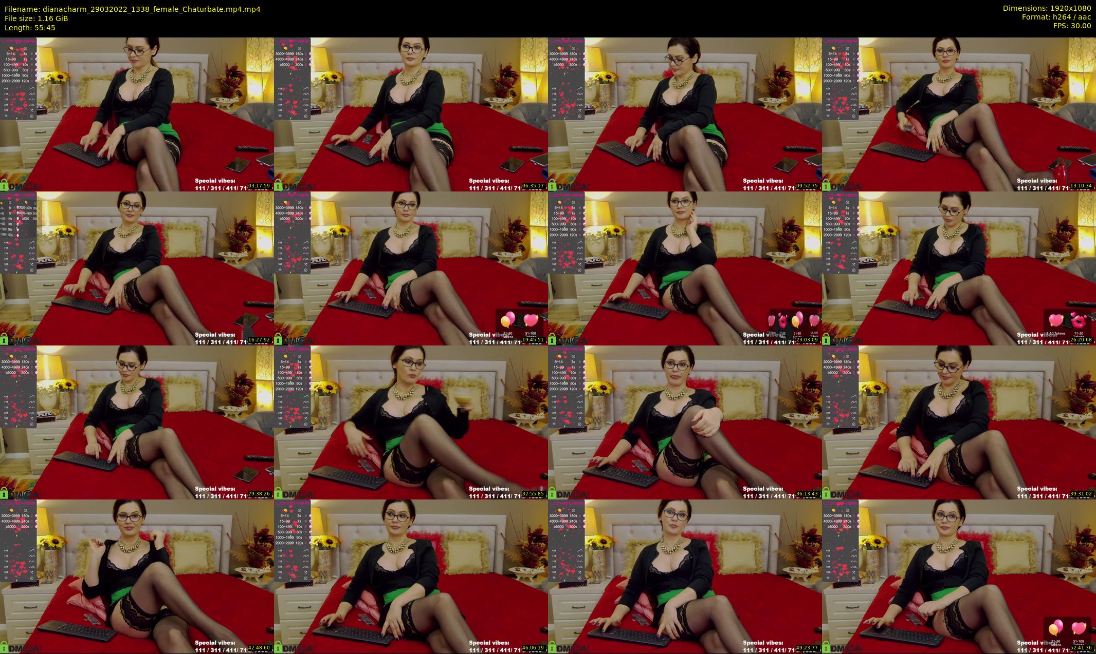dianacharm — 56 minute Chaturbate female cam show recording, 1080p, Mar 29, 2022
