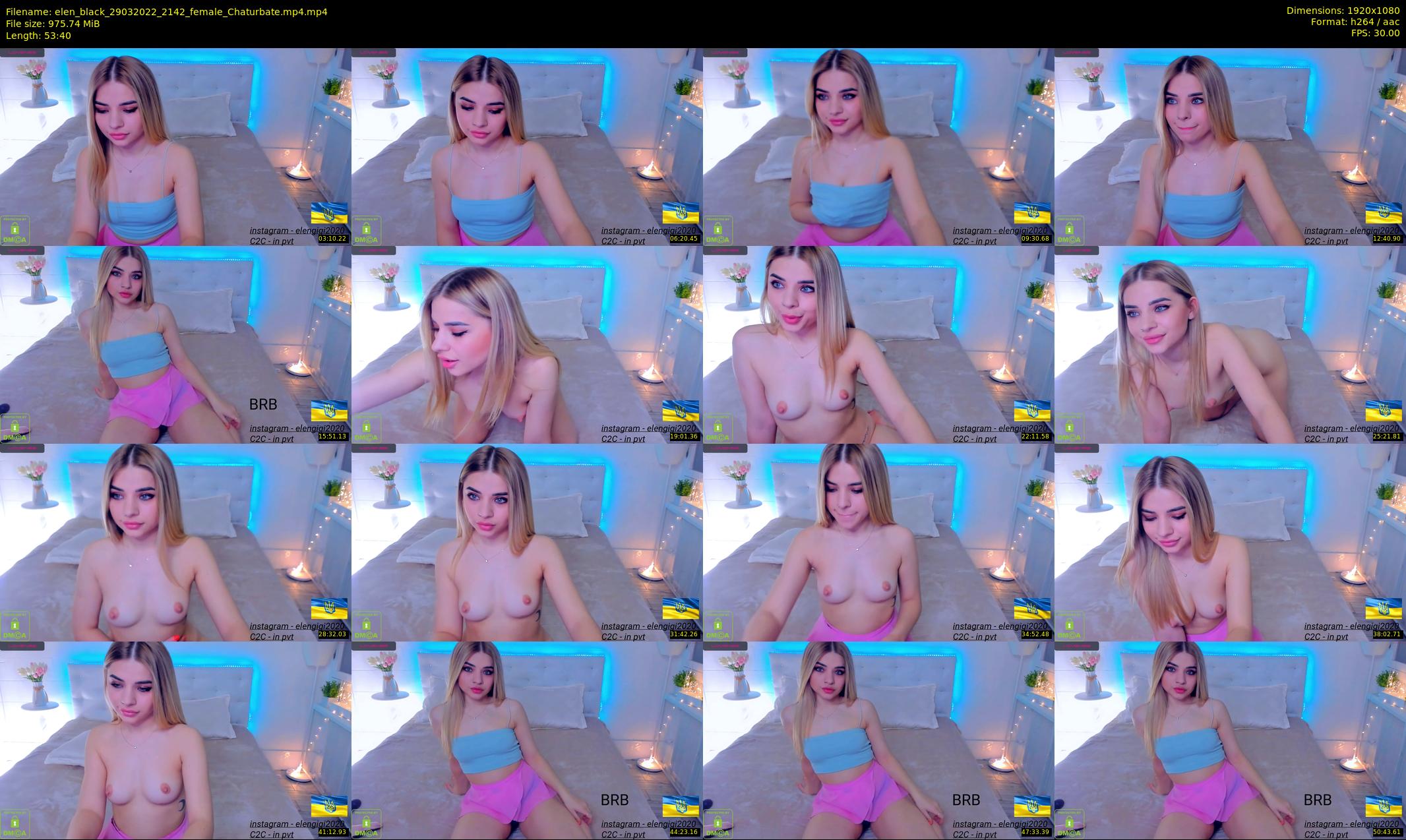 elen_black — 54 minute Chaturbate female cam show recording, 1080p, Mar 29, 2022