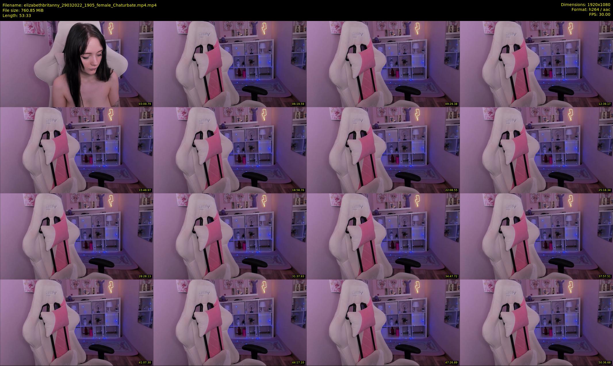 elizabethbritanny — 54 minute Chaturbate female cam show recording, 1080p, Mar 29, 2022