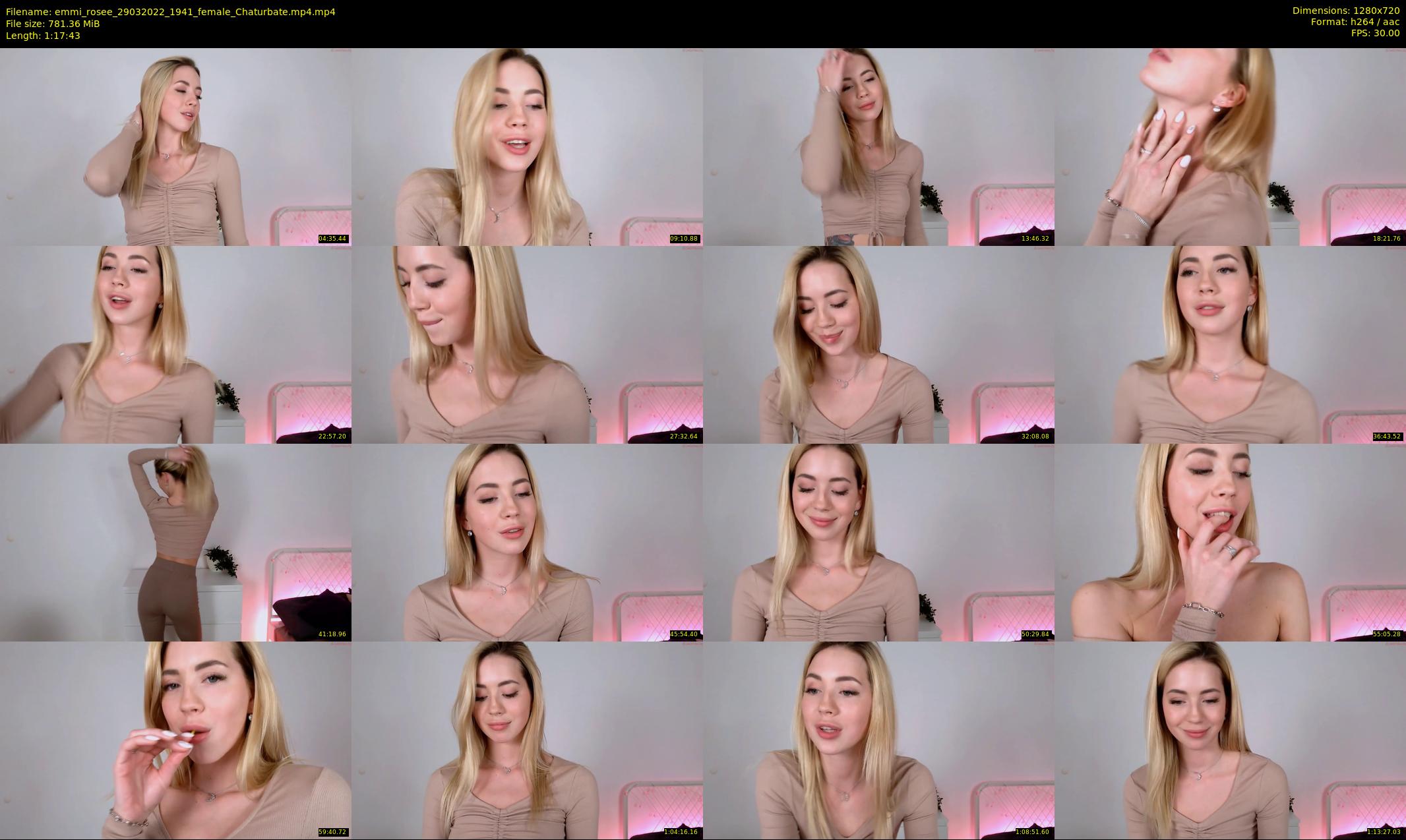 emmi_rosee — 78 minute Chaturbate female cam show recording, 720p, Mar 29, 2022
