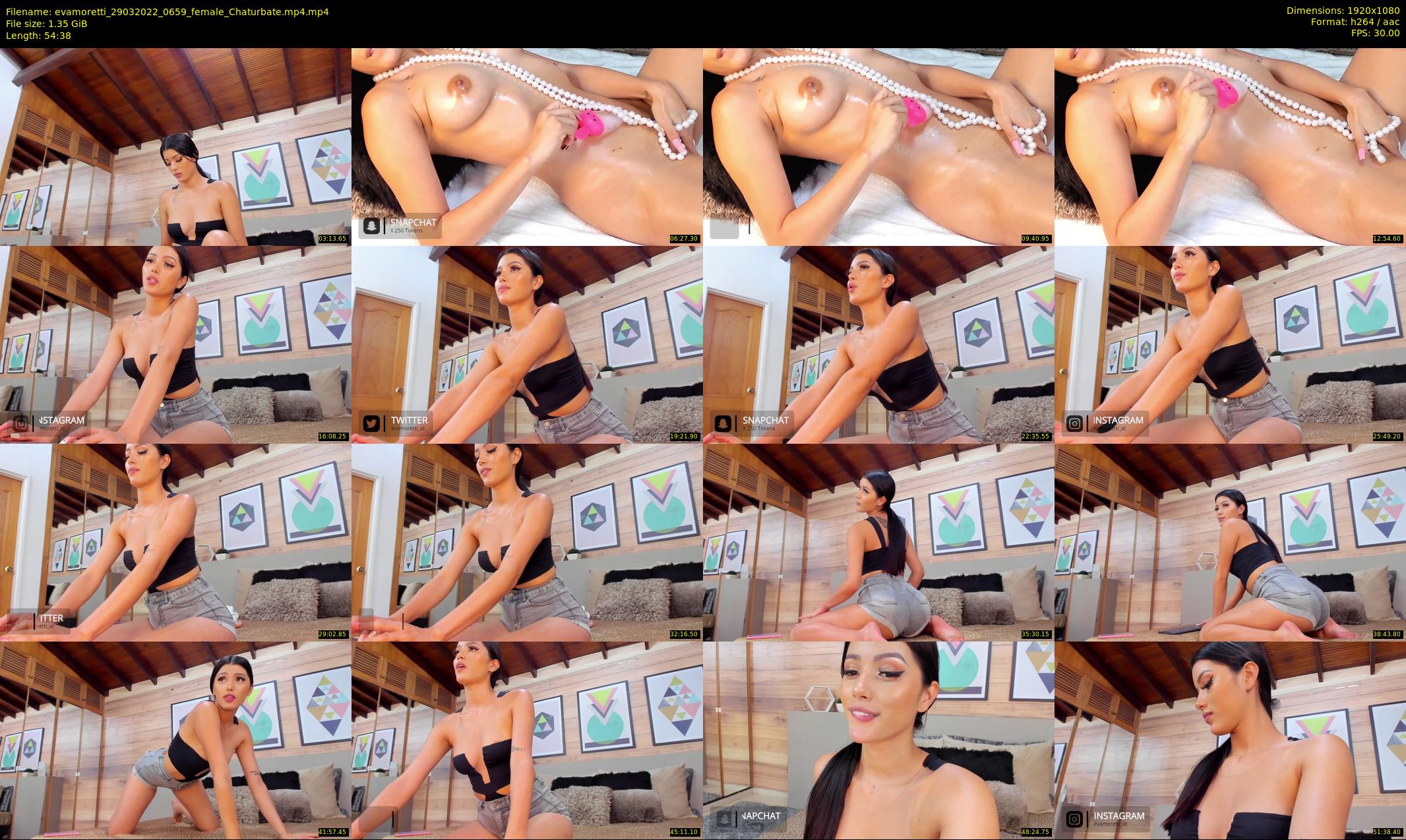 evamoretti — 55 minute Chaturbate female cam show recording, 1080p, Mar 29, 2022
