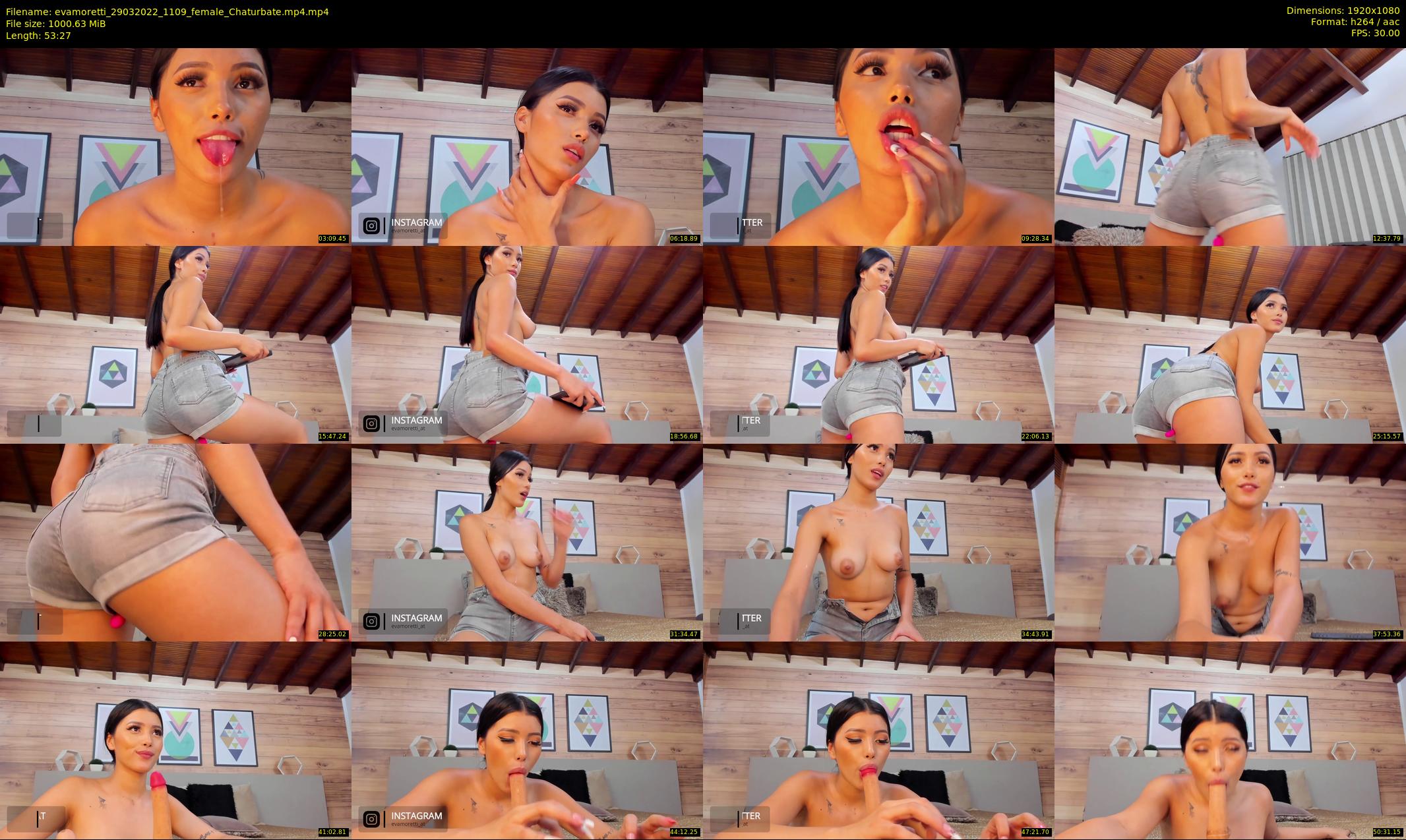 evamoretti — 54 minute Chaturbate female cam show recording, 1080p, Mar 29, 2022