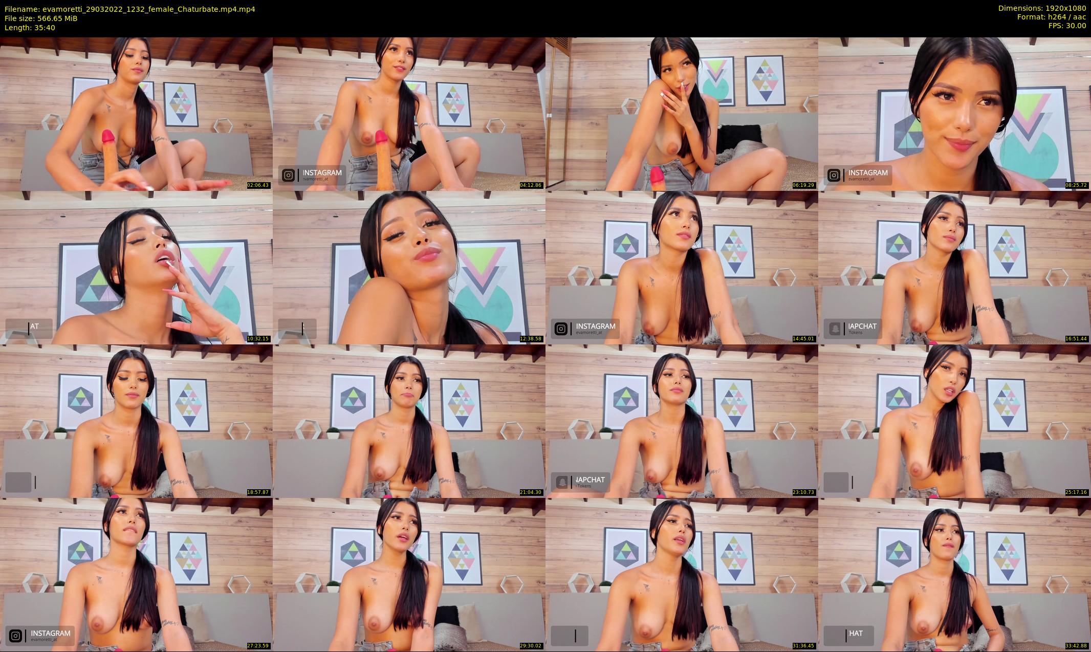 evamoretti — 36 minute Chaturbate female cam show recording, 1080p, Mar 29, 2022