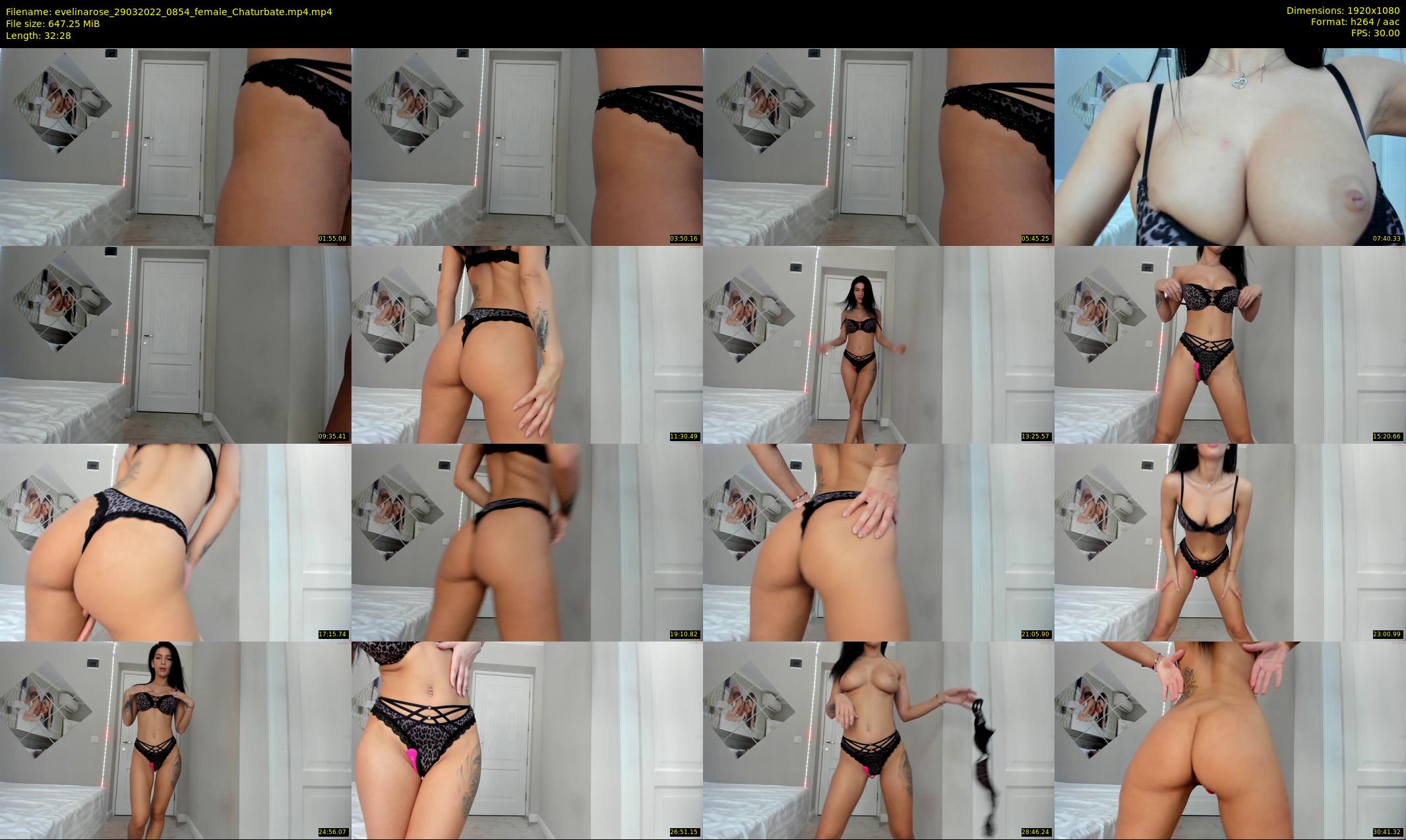 evelinarose — 33 minute Chaturbate female cam show recording, 1080p, Mar 29, 2022